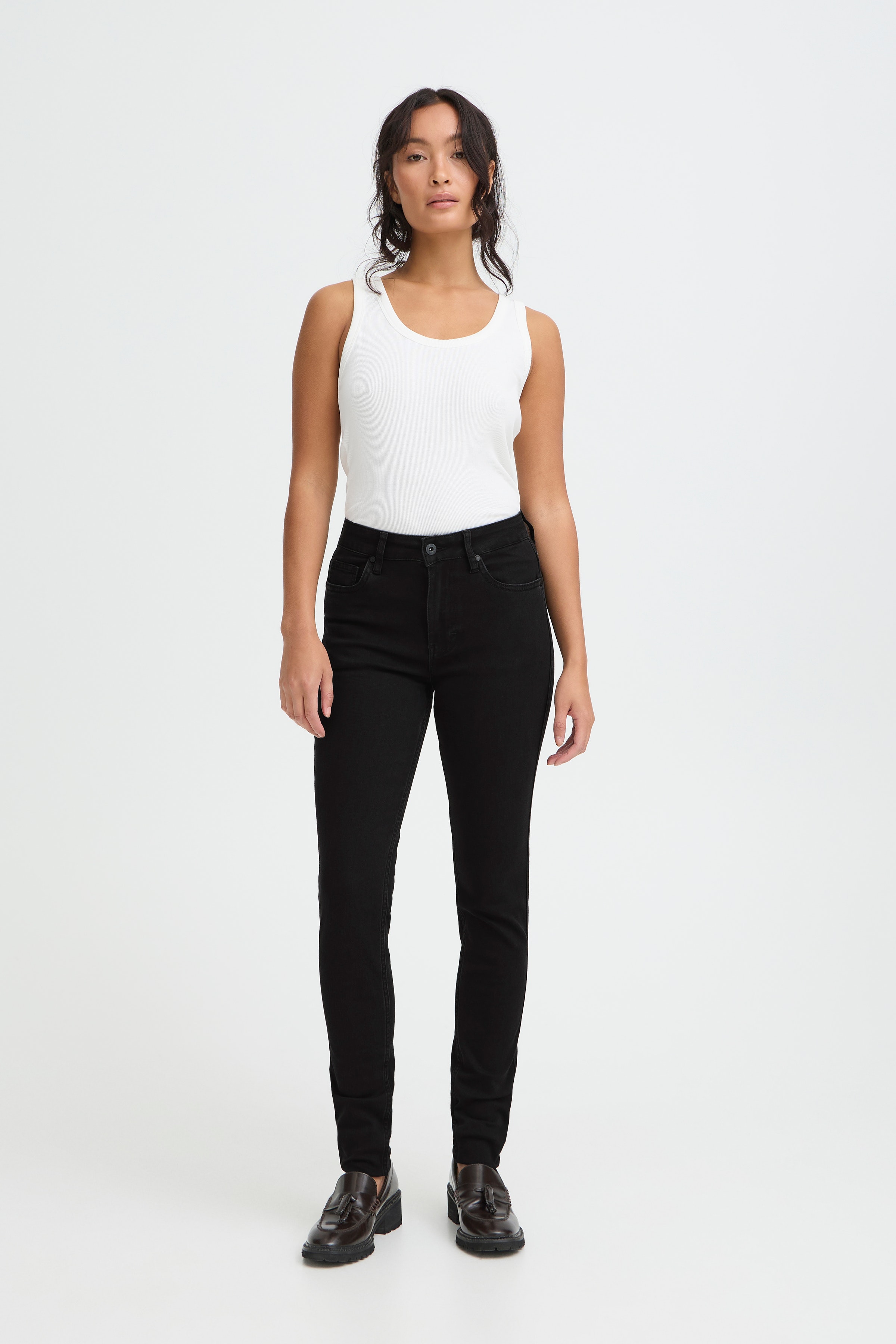 PZEMMELINA HW Jeans Skinny Leg LOOKBOOK FRONT 50207163-200004