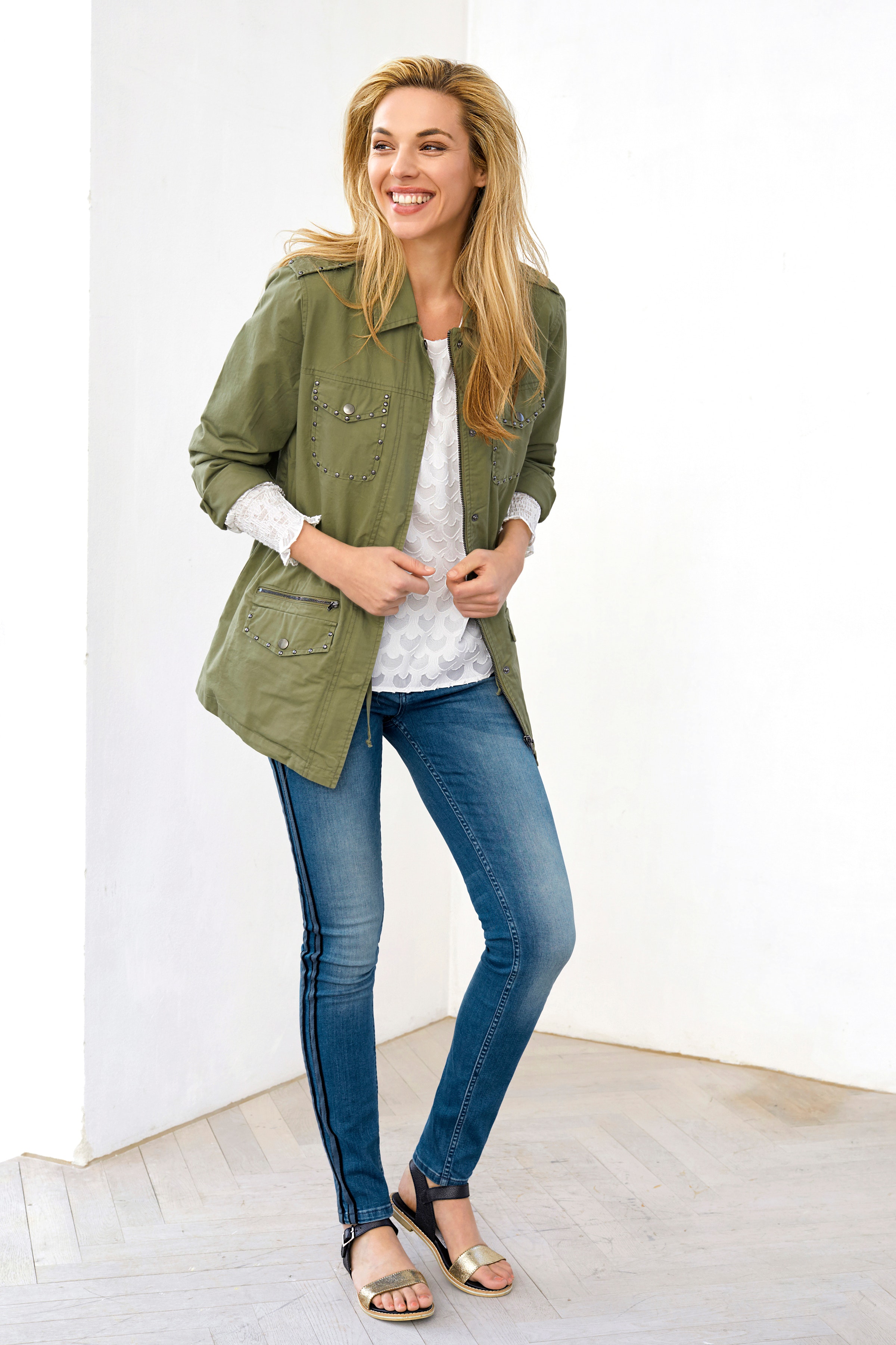 PzBelinda Midwaist Skinny Jeans LOOKBOOK FRONT 50204501-5001901