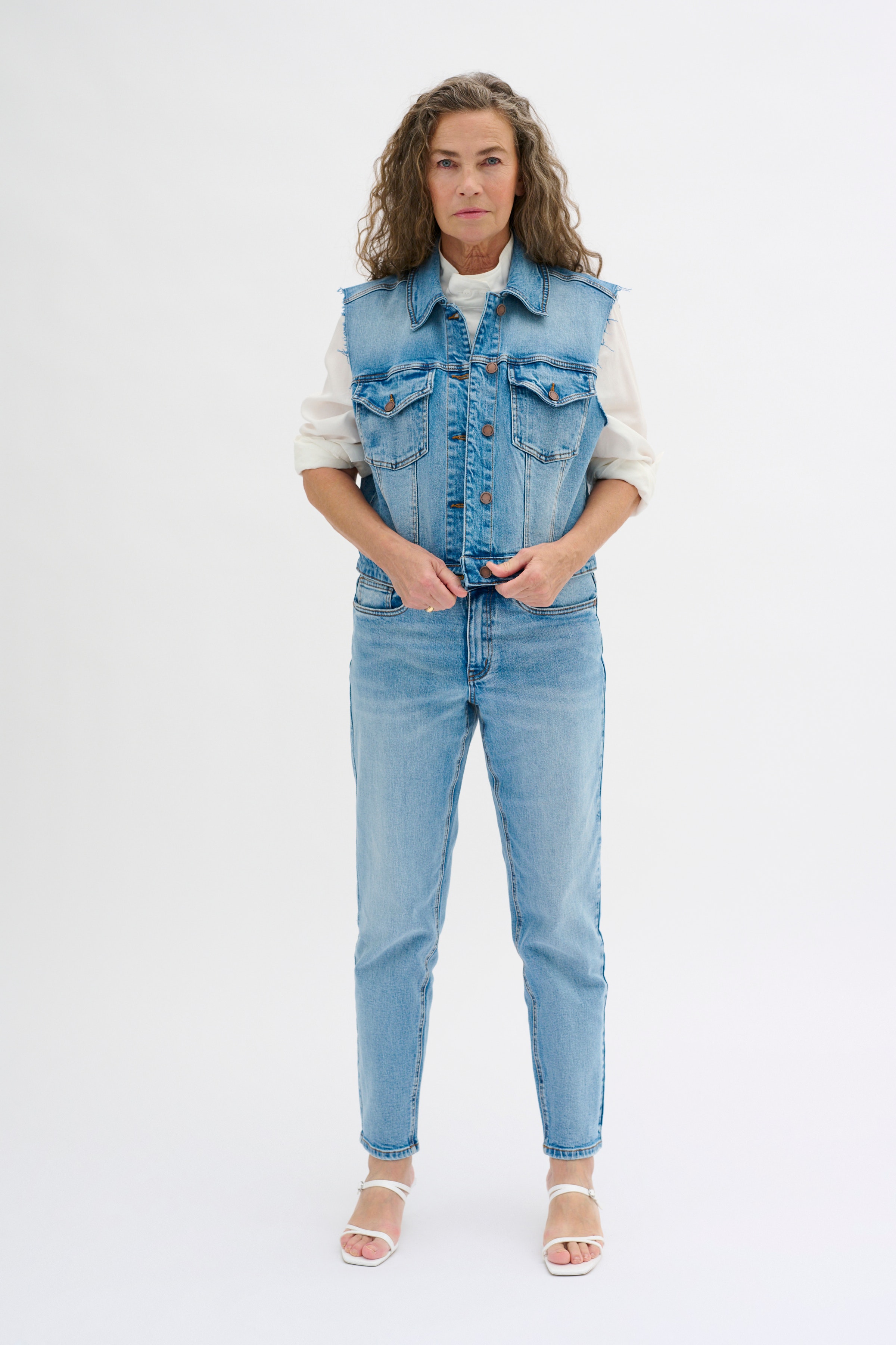 DangoMW Denim Weste LOOKBOOK FRONT 10704668-100046