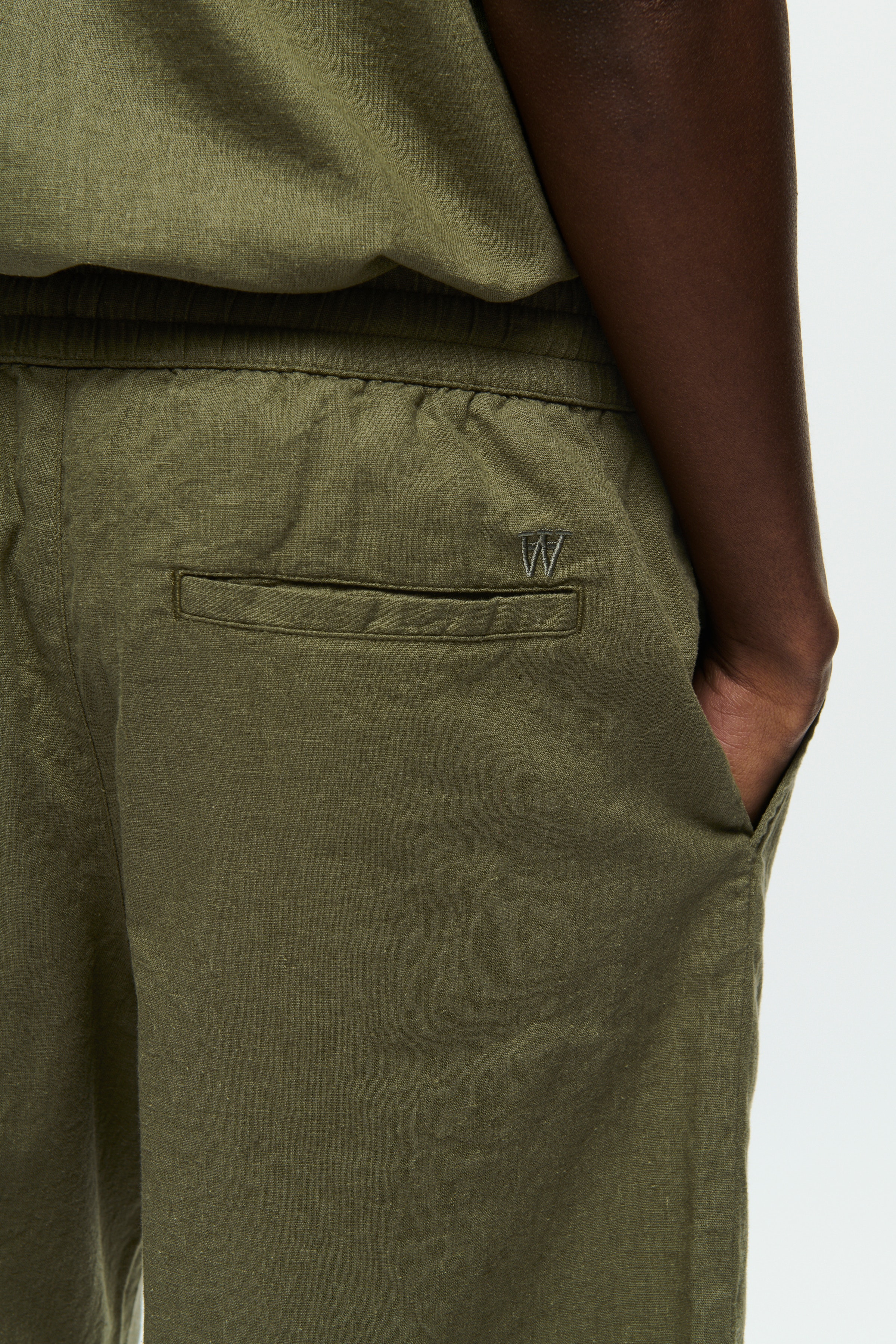 WWenoch Hør Shorts  LOOKBOOK DETAIL 30251410-180515