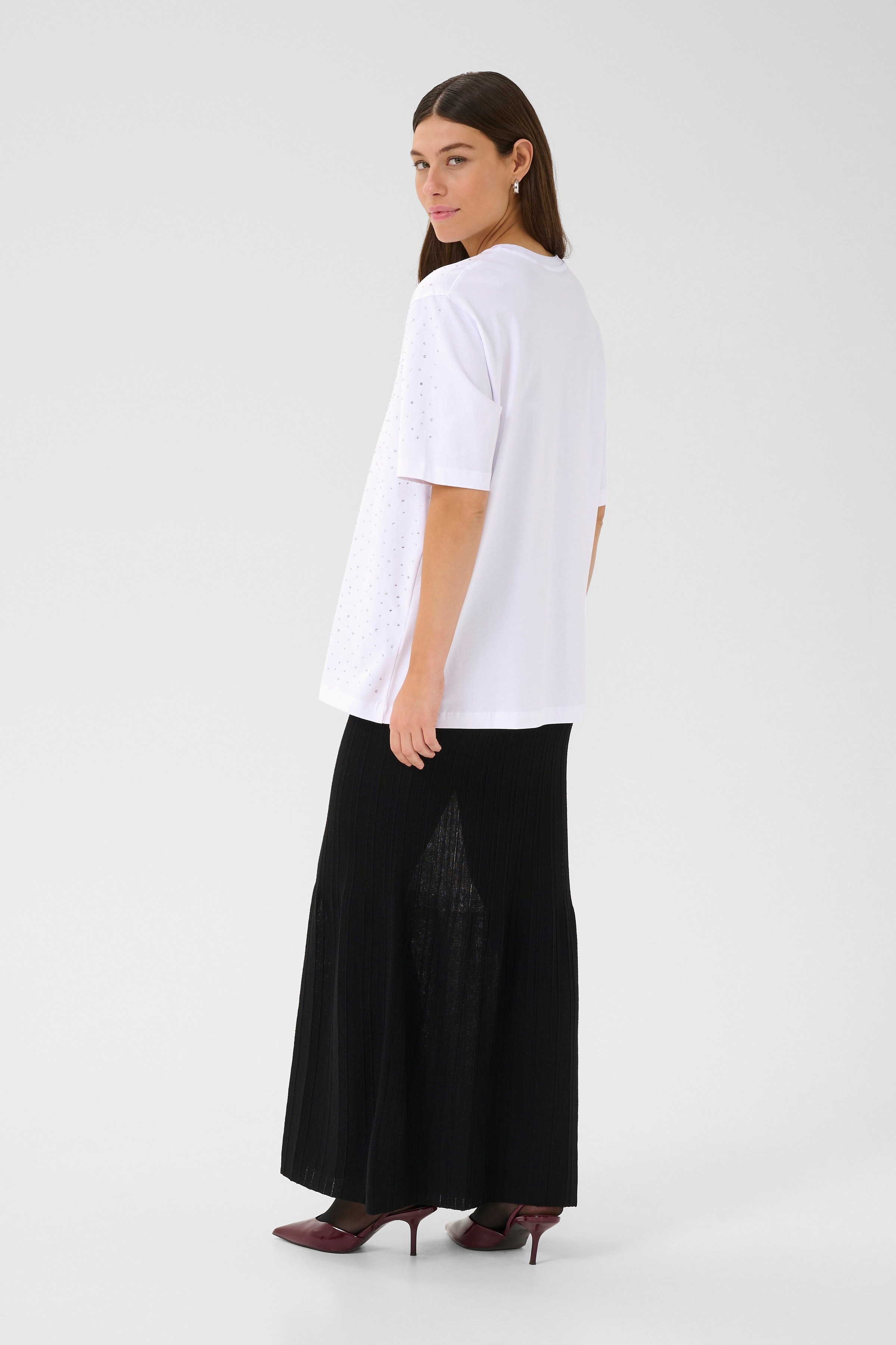 CUlondon T-shirt with rhinestones LOOKBOOK BACK 50112553-500069