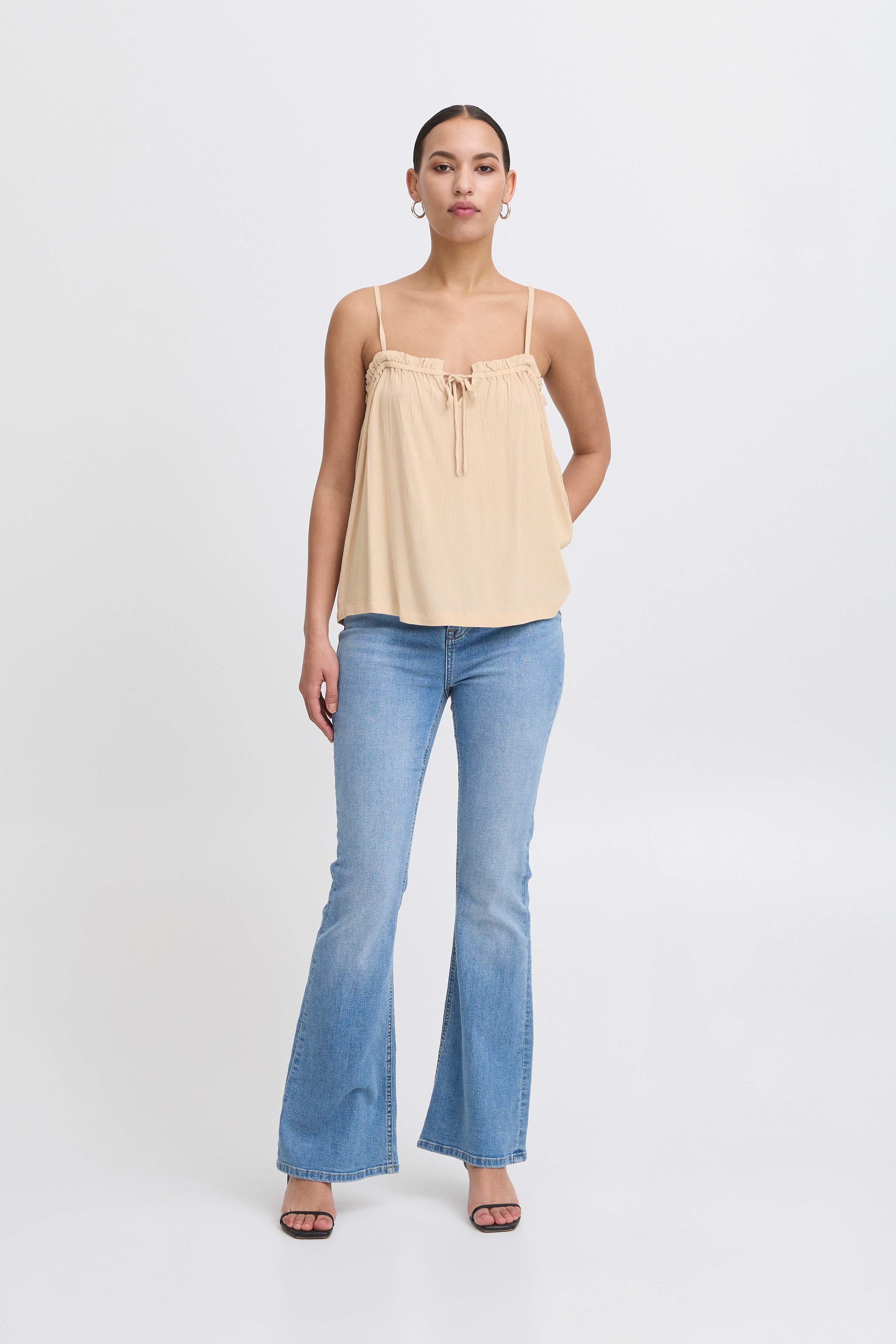 IHMARRAKECH Kortermet bluse LOOKBOOK FRONT 20122945-151306