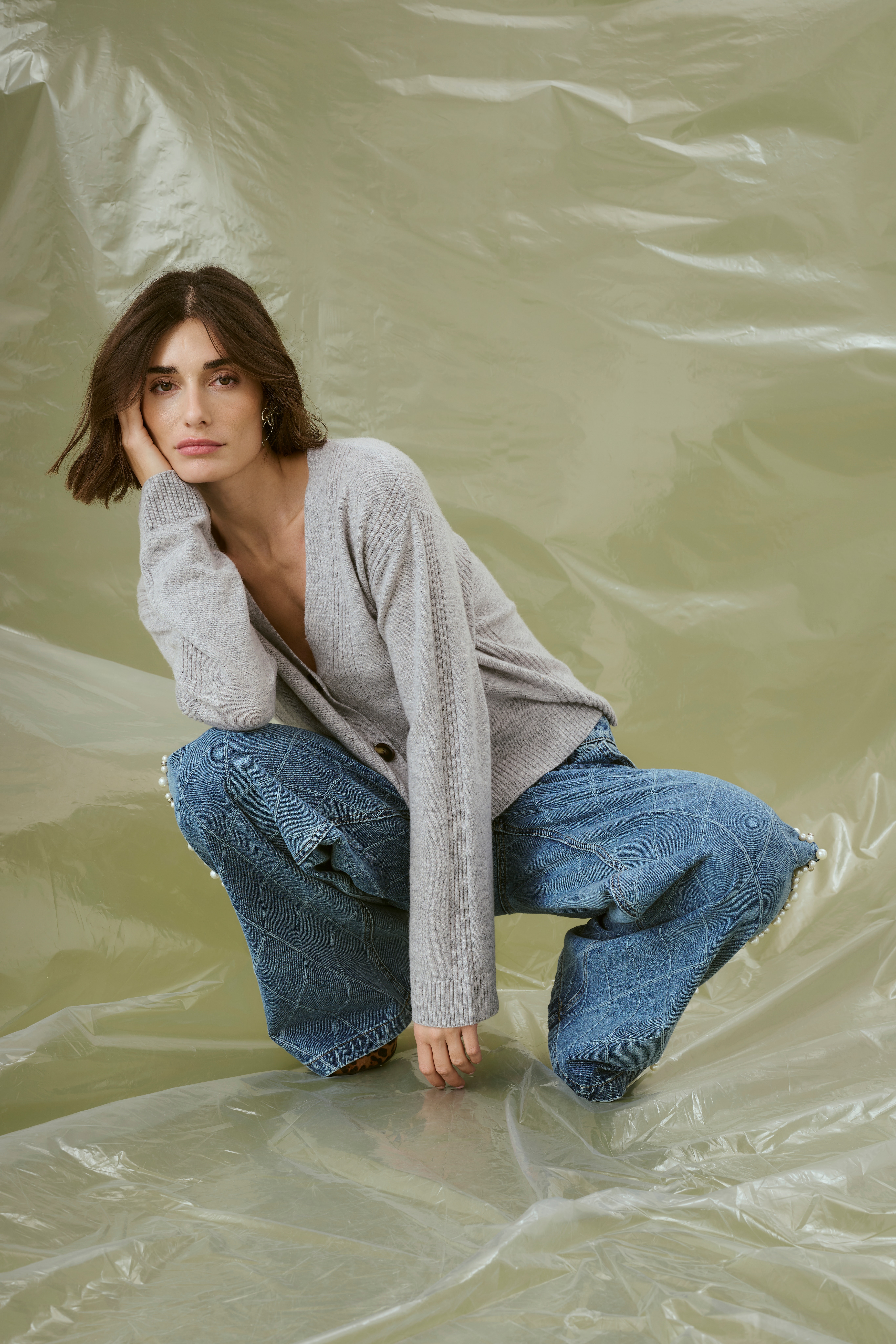 CUalys Jeans med pärlor LOCATION NONE 50112280-500027