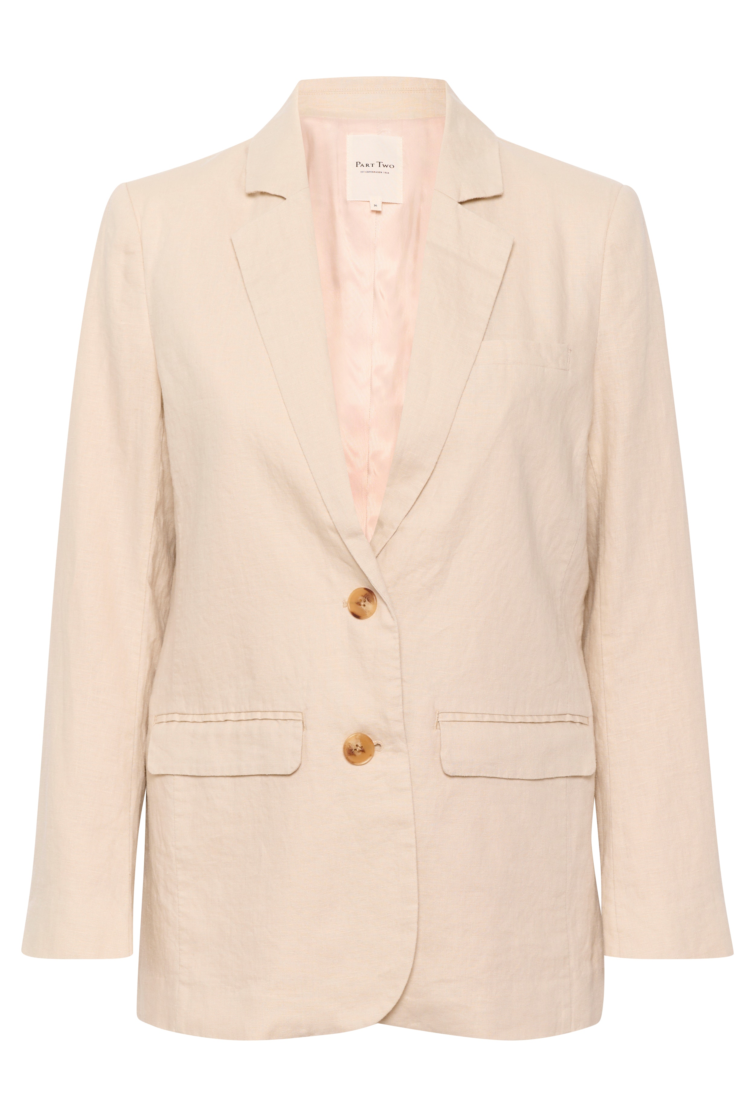 NyanPW Linen blazer PACK FRONT 30307552-130400