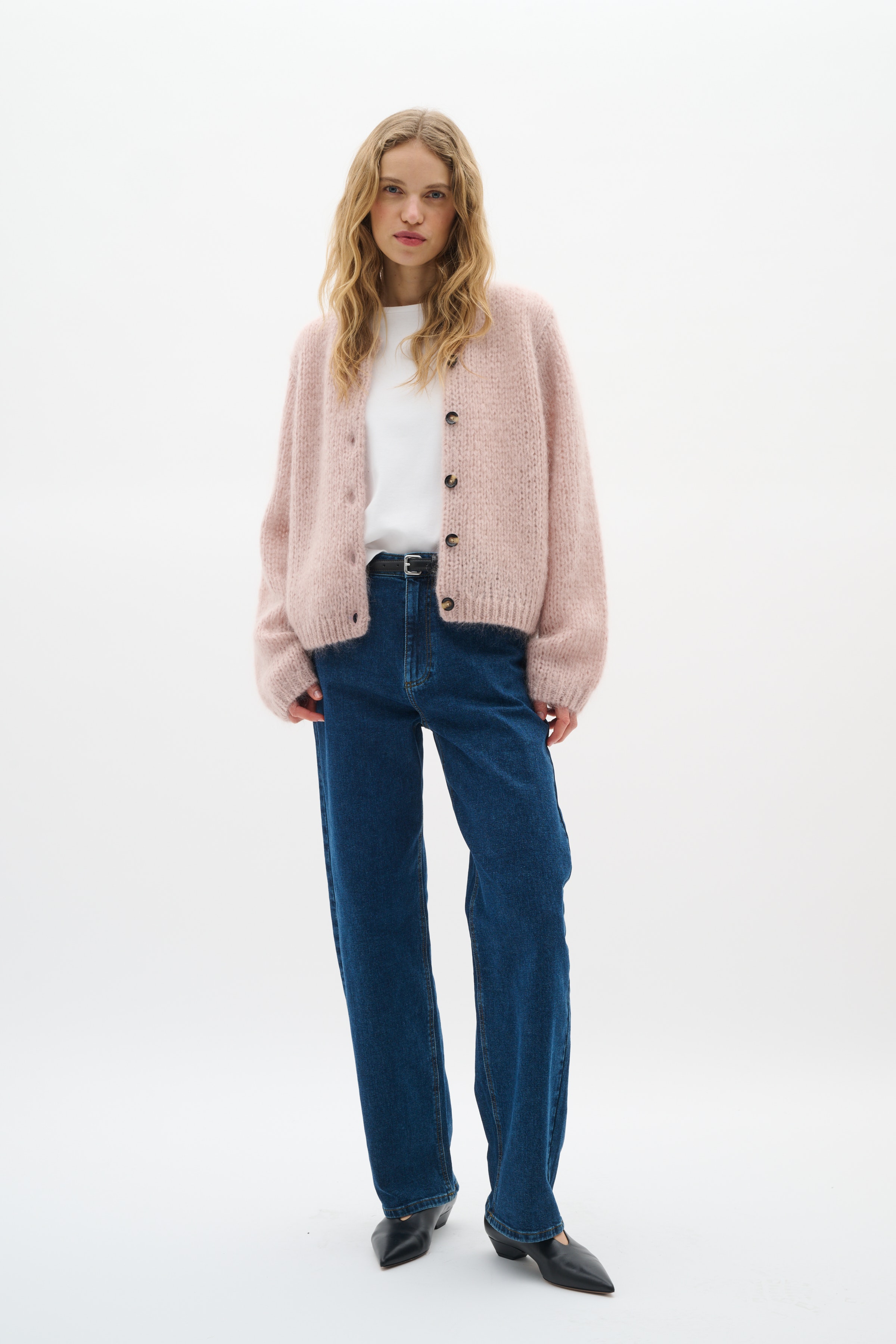 JetraIW Mohair Cardigan LOOKBOOK FRONT 30109620-161509