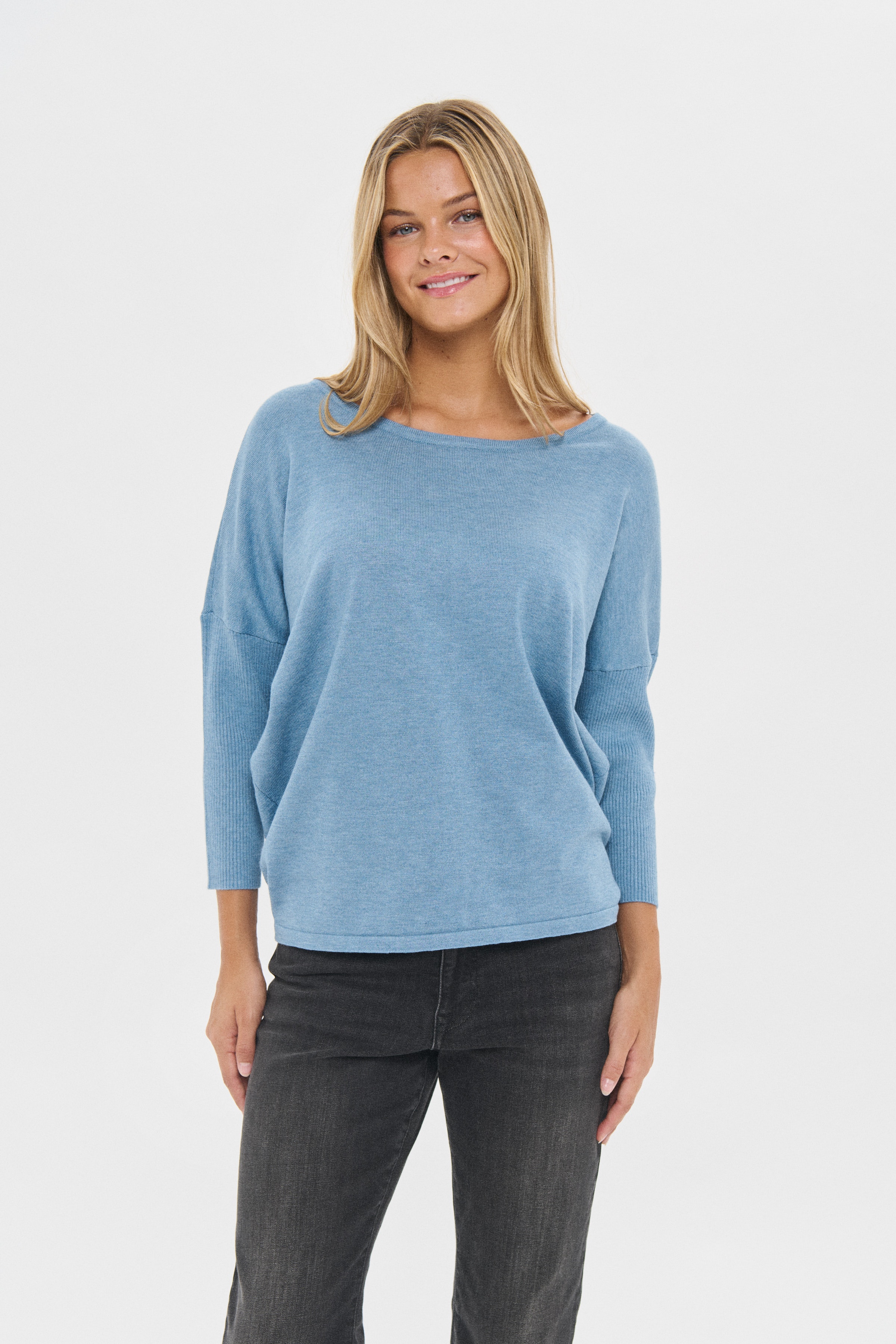 MilaSZ R-Neck Pullover LOOKBOOK FRONT 30500003-1740201