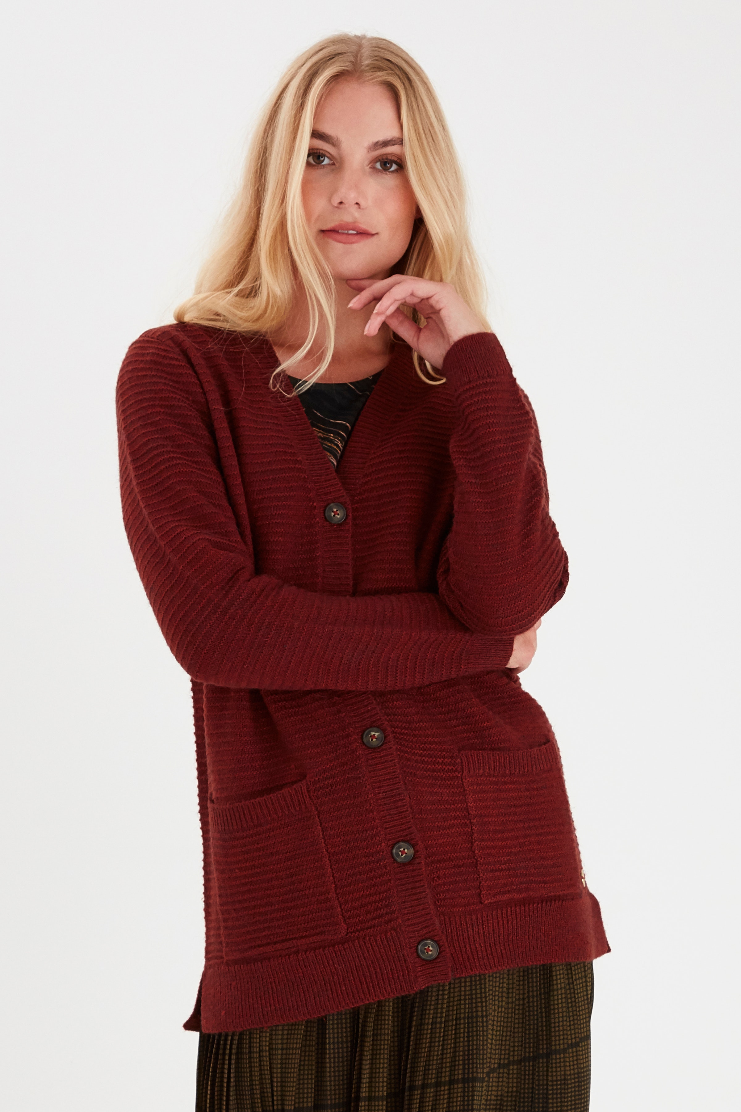 Stickad cardigan LOOKBOOK FRONT 20608231-1915401