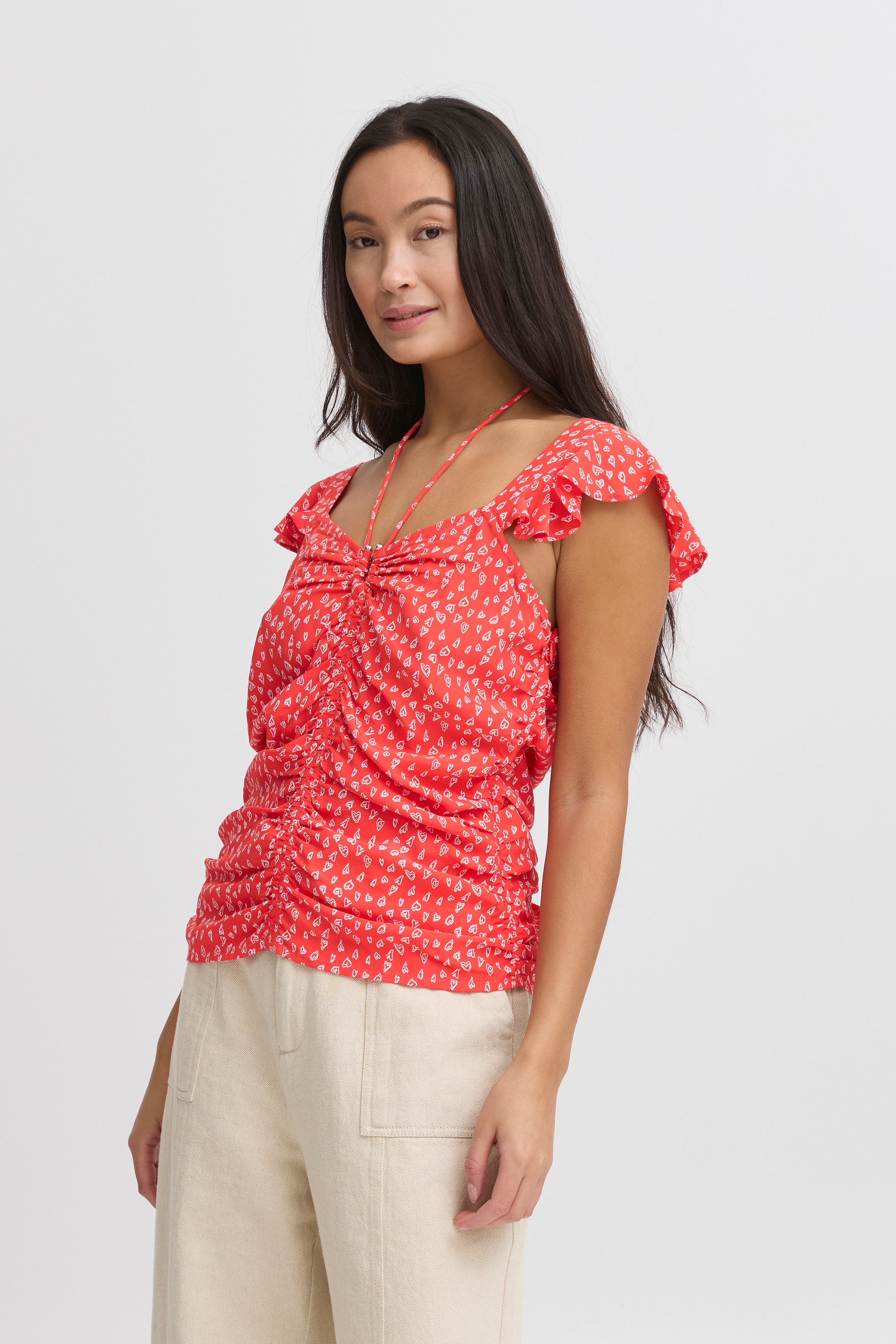 IRYRSA Kurzarm-Bluse LOOKBOOK FRONT 20122861-171654