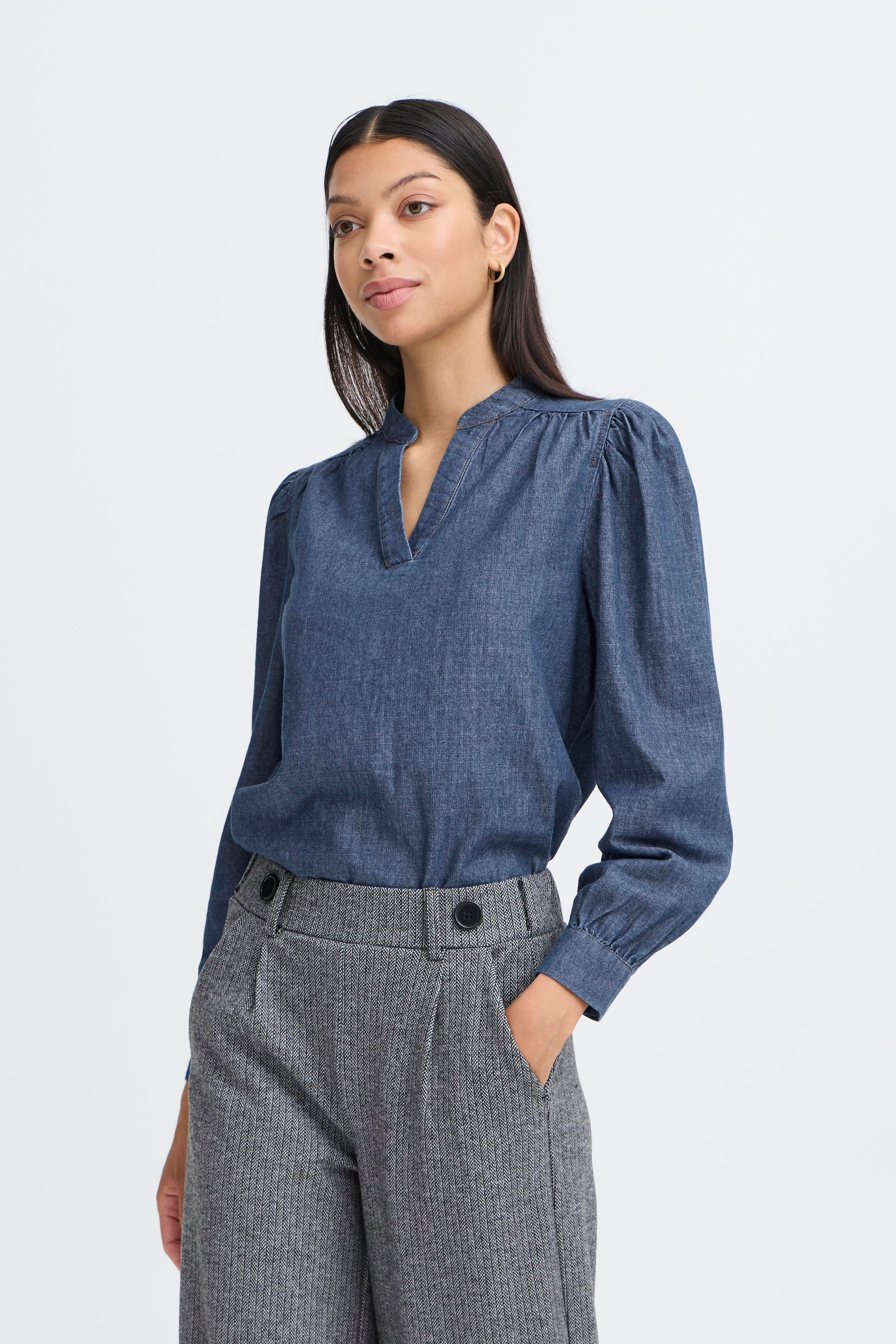 BYXKANTI Bluse LOOKBOOK FRONT 20818920-200461