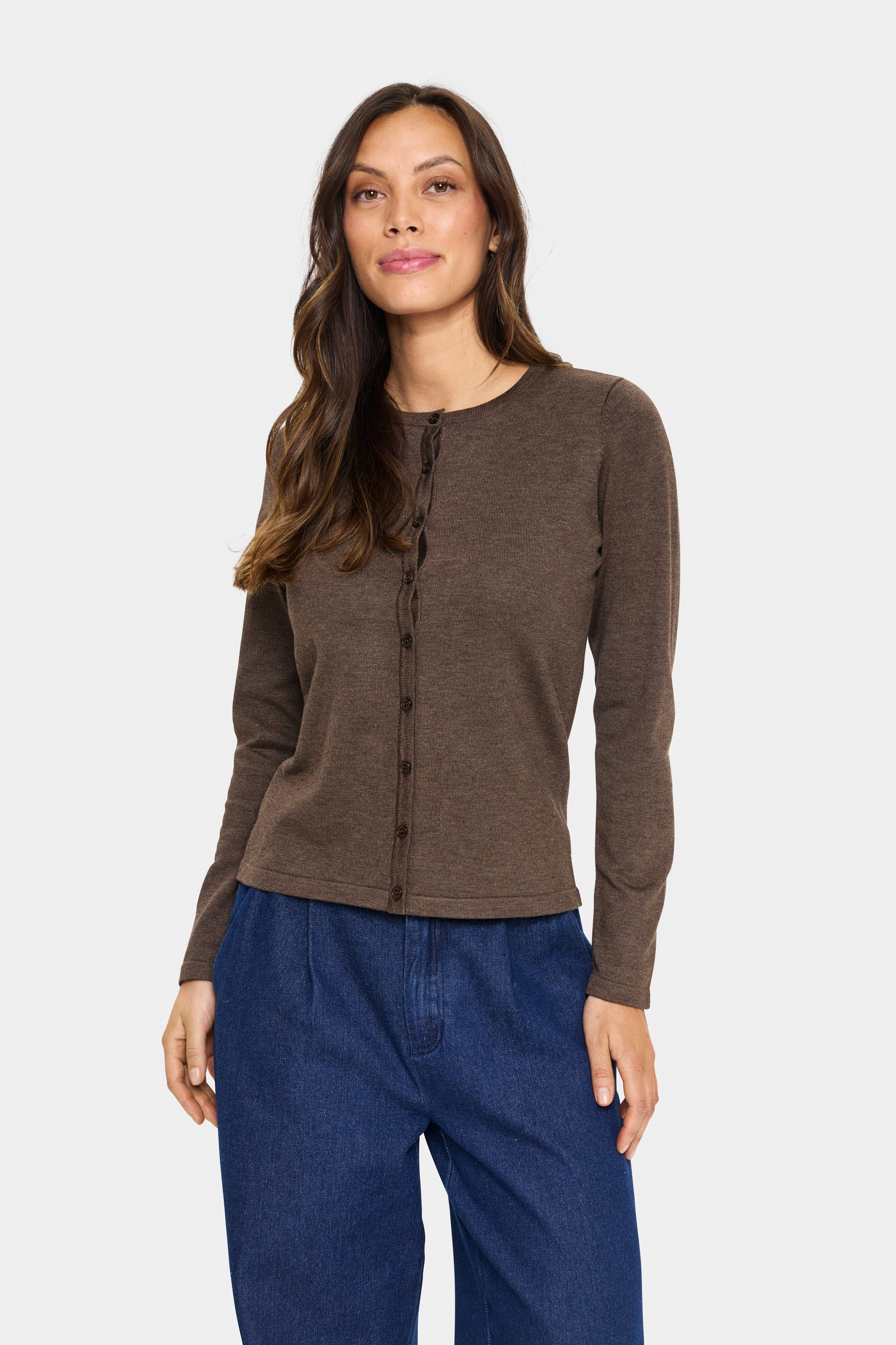 MilaSZ R-Neck Cardigan LOOKBOOK FRONT 30500005-1908101