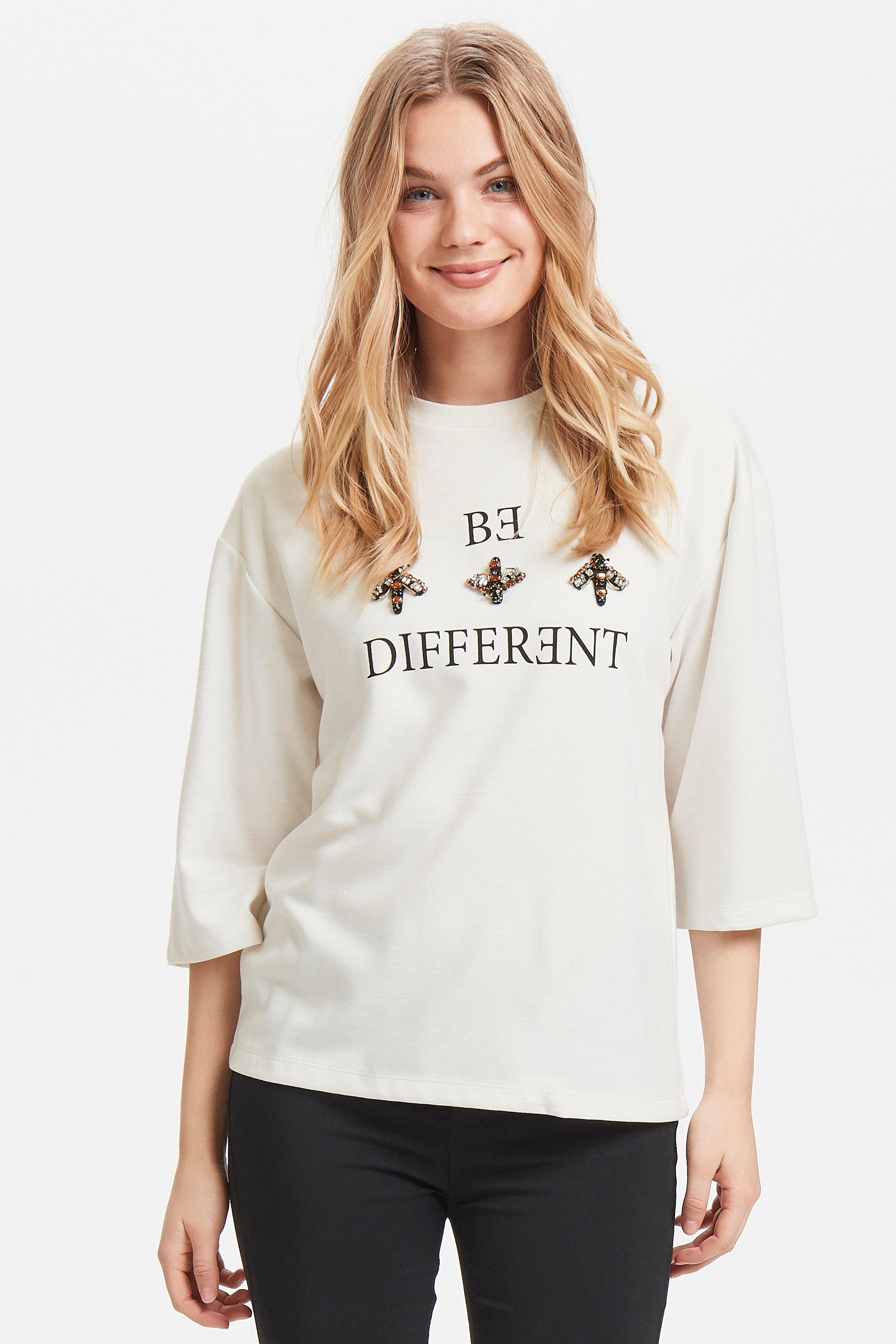 Blouse with long sleeve LOOKBOOK FRONT 20805032-80115