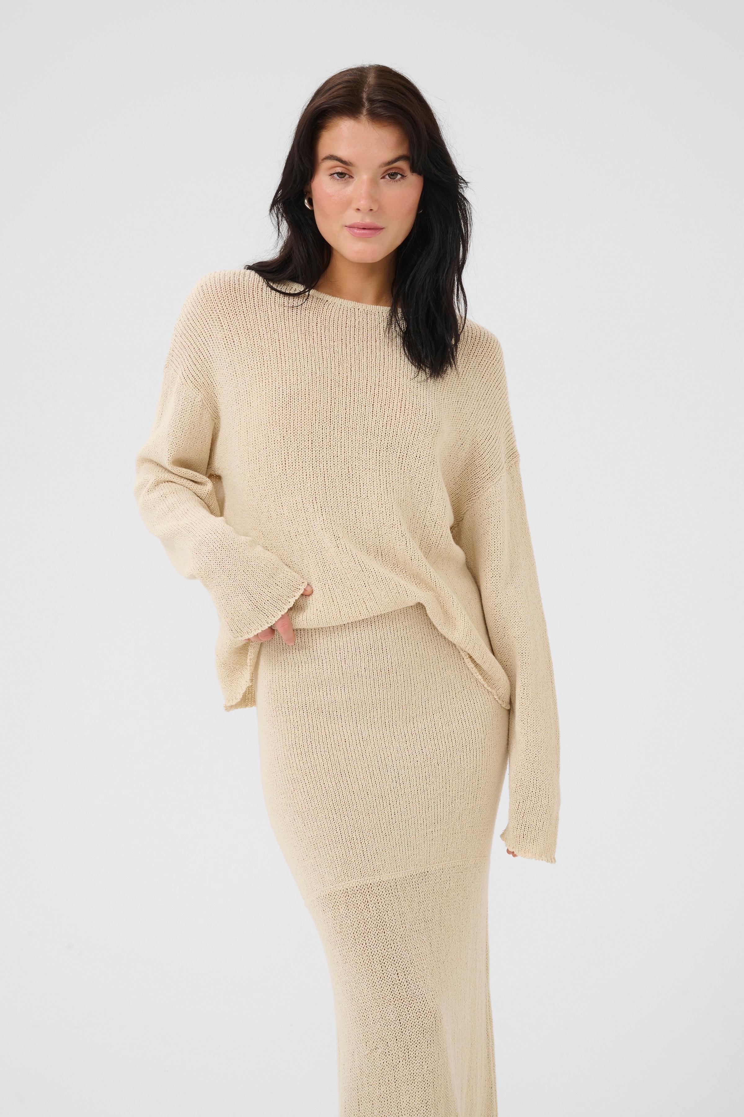 DivaMW Linen knit LOOKBOOK FRONT 10704716-124301