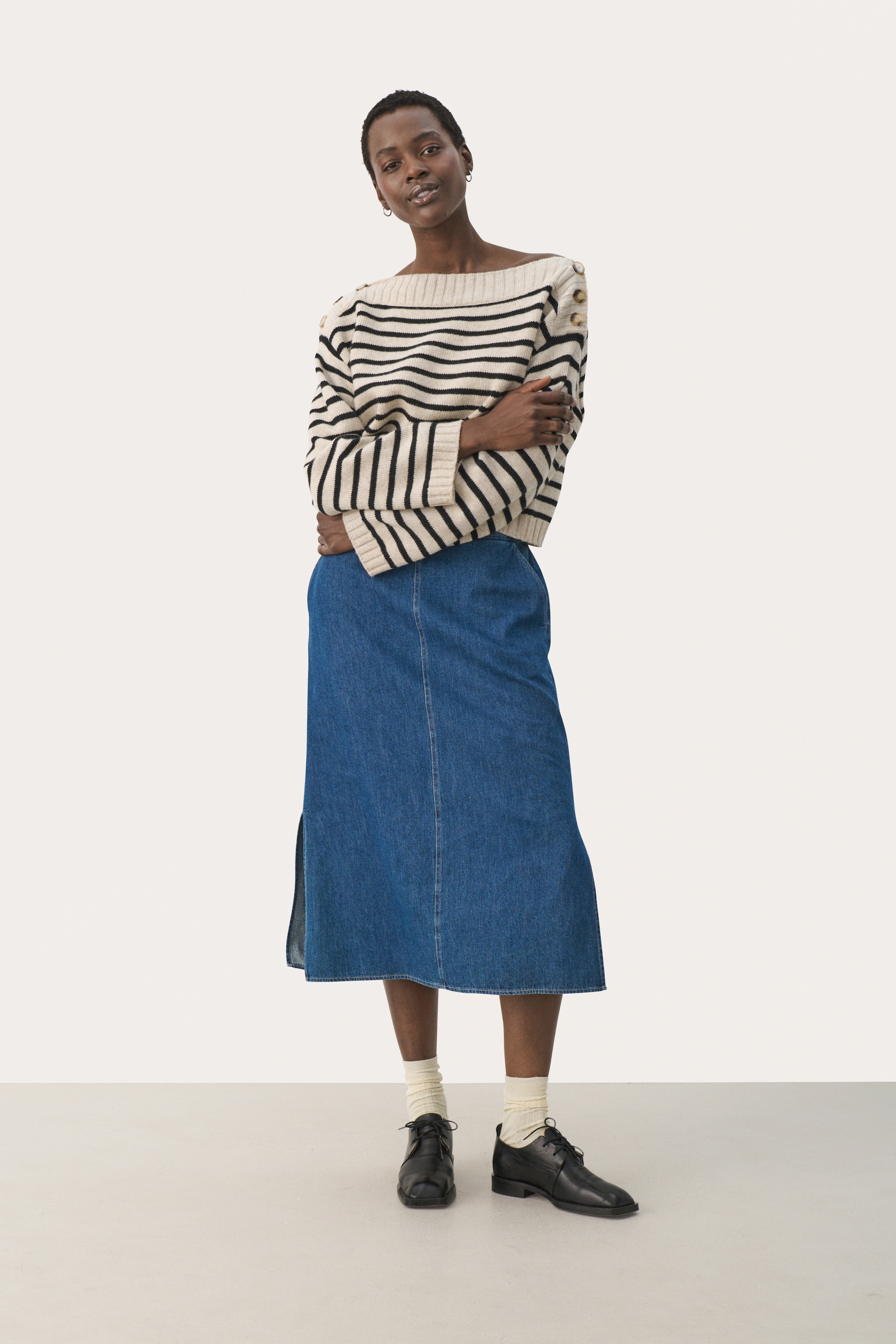 LizziePW Denim Skirt LOOKBOOK BACK 30308878-300145