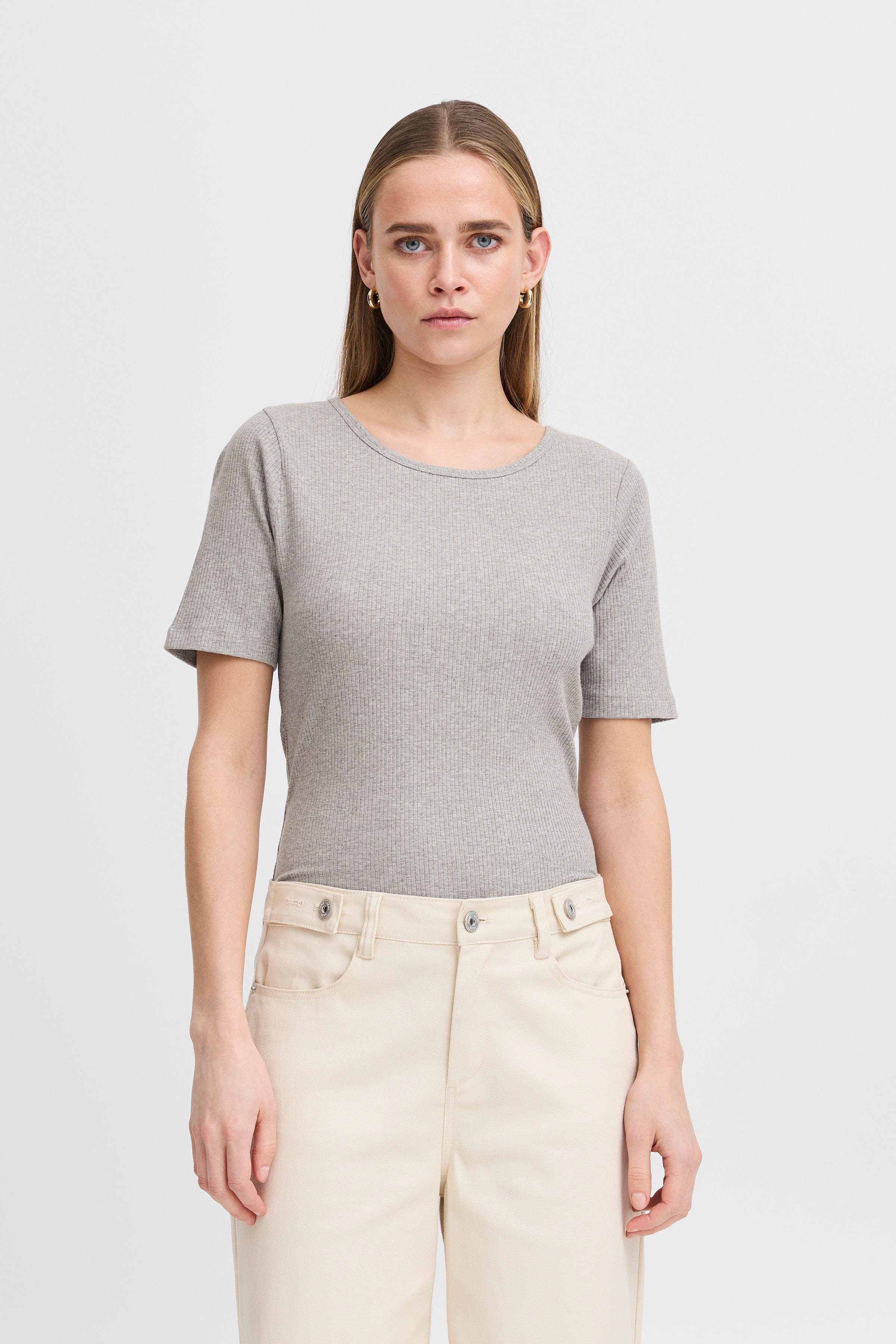 IHPALMER RIB T-shirt LOOKBOOK FRONT 20120343-200318