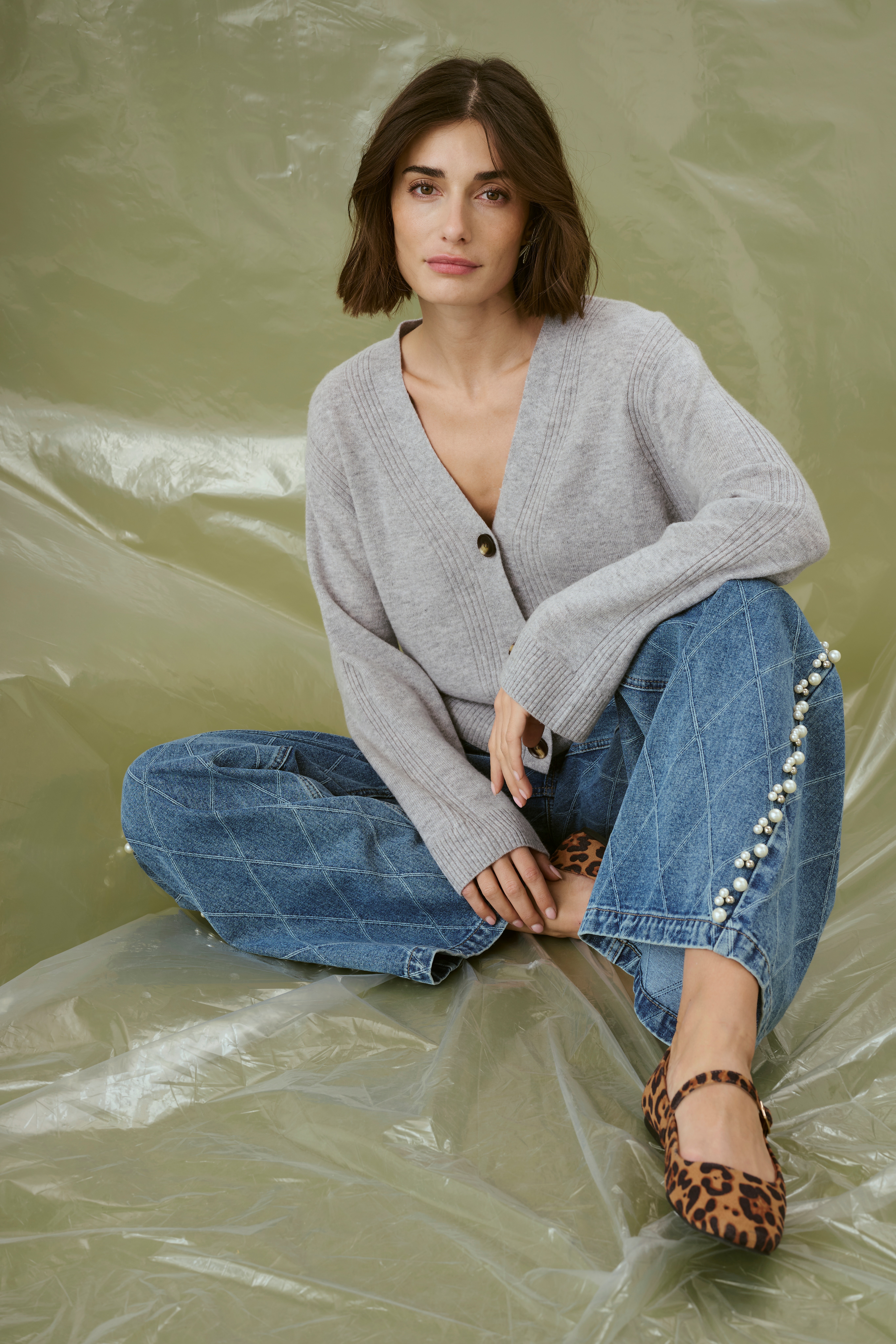 CUalys Jeans med pärlor LOCATION NONE 50112280-500027