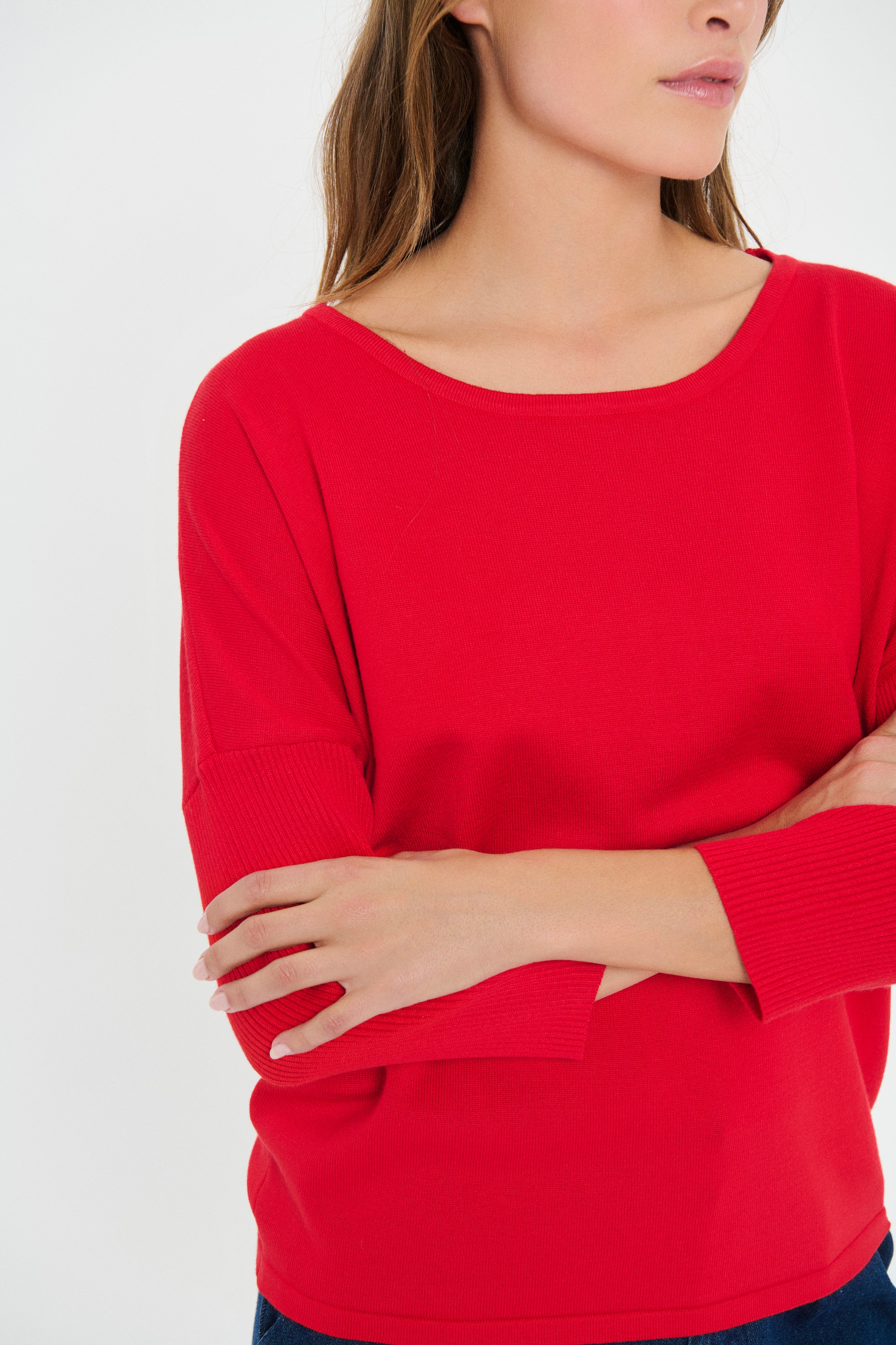 MilaSZ R-Neck Pullover LOOKBOOK DETAIL 30500003-181663