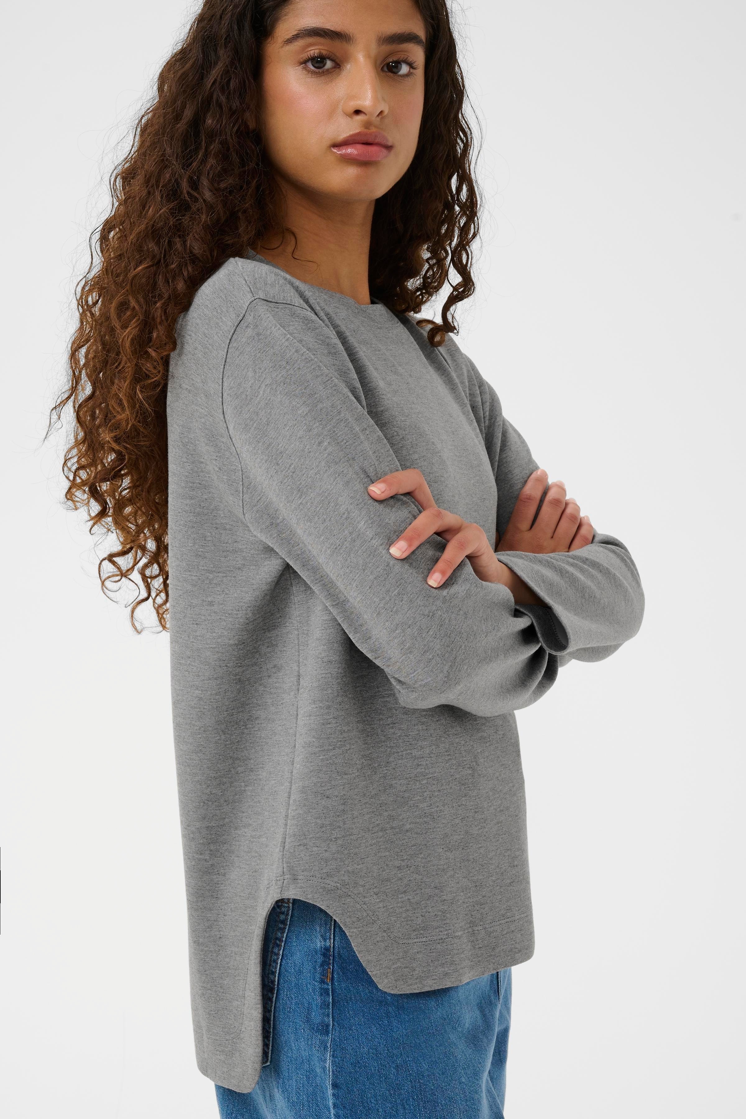 GincentIW Melange Sweatshirt LOOKBOOK DETAIL 30109922-301744