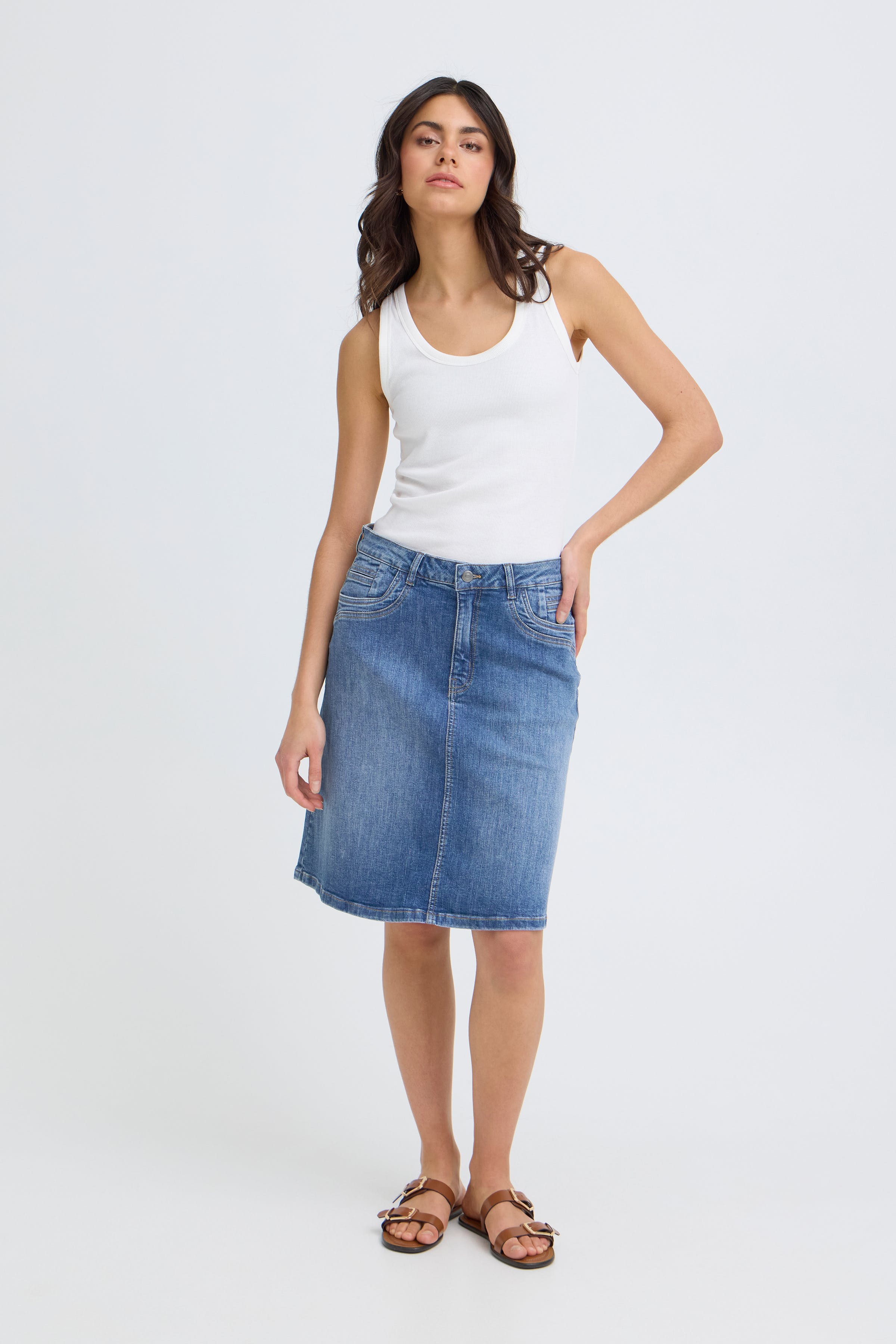 PZKATJA Skjørt LOOKBOOK FRONT 50208832-200005