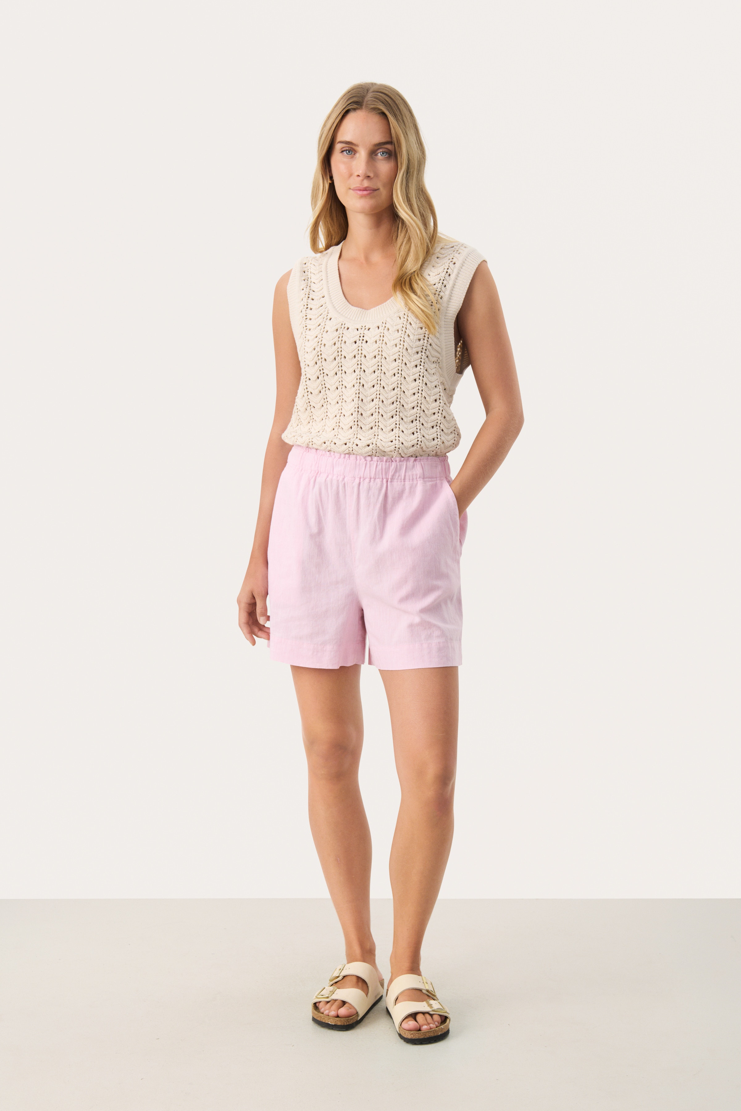 RiggePW Linne Shorts LOOKBOOK FRONT 30309618-303753