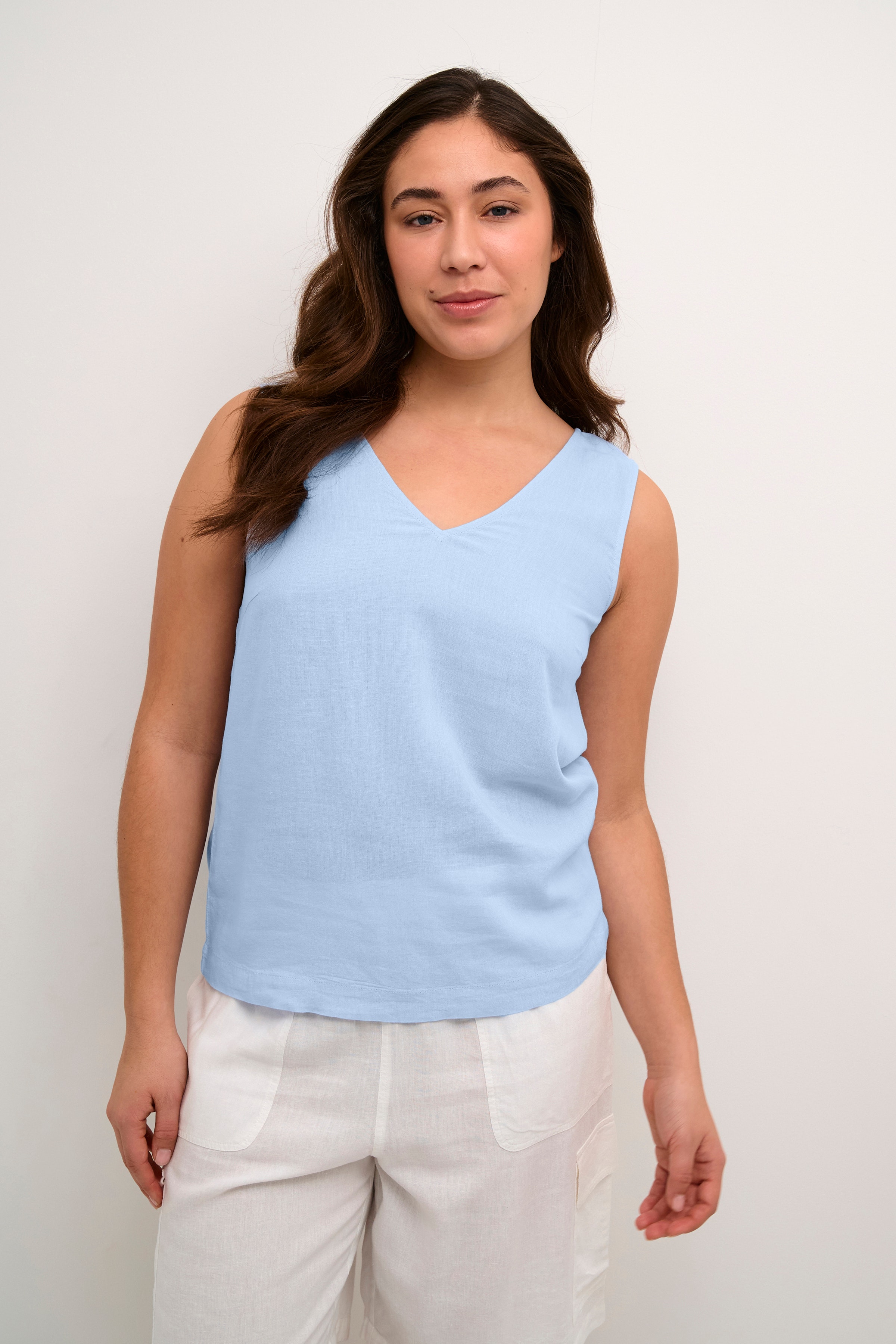 KAmilia Leinen Top LOOKBOOK FRONT 10508426-154031