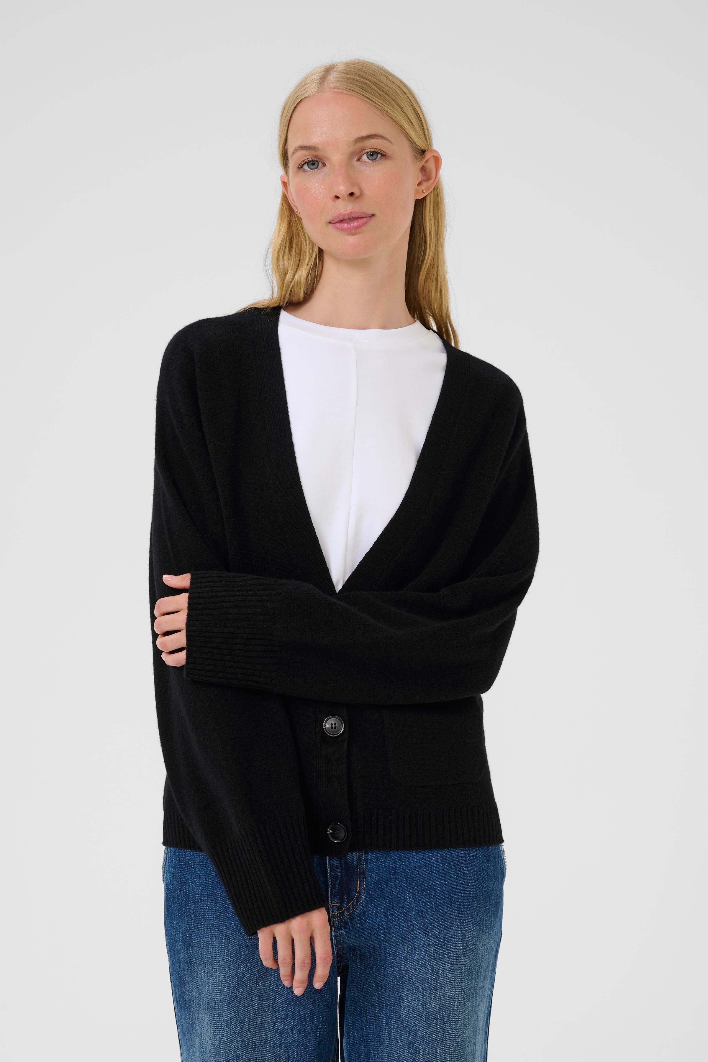 KBAnemone Cardigan i 100% uld LOOKBOOK FRONT 10105774-194008