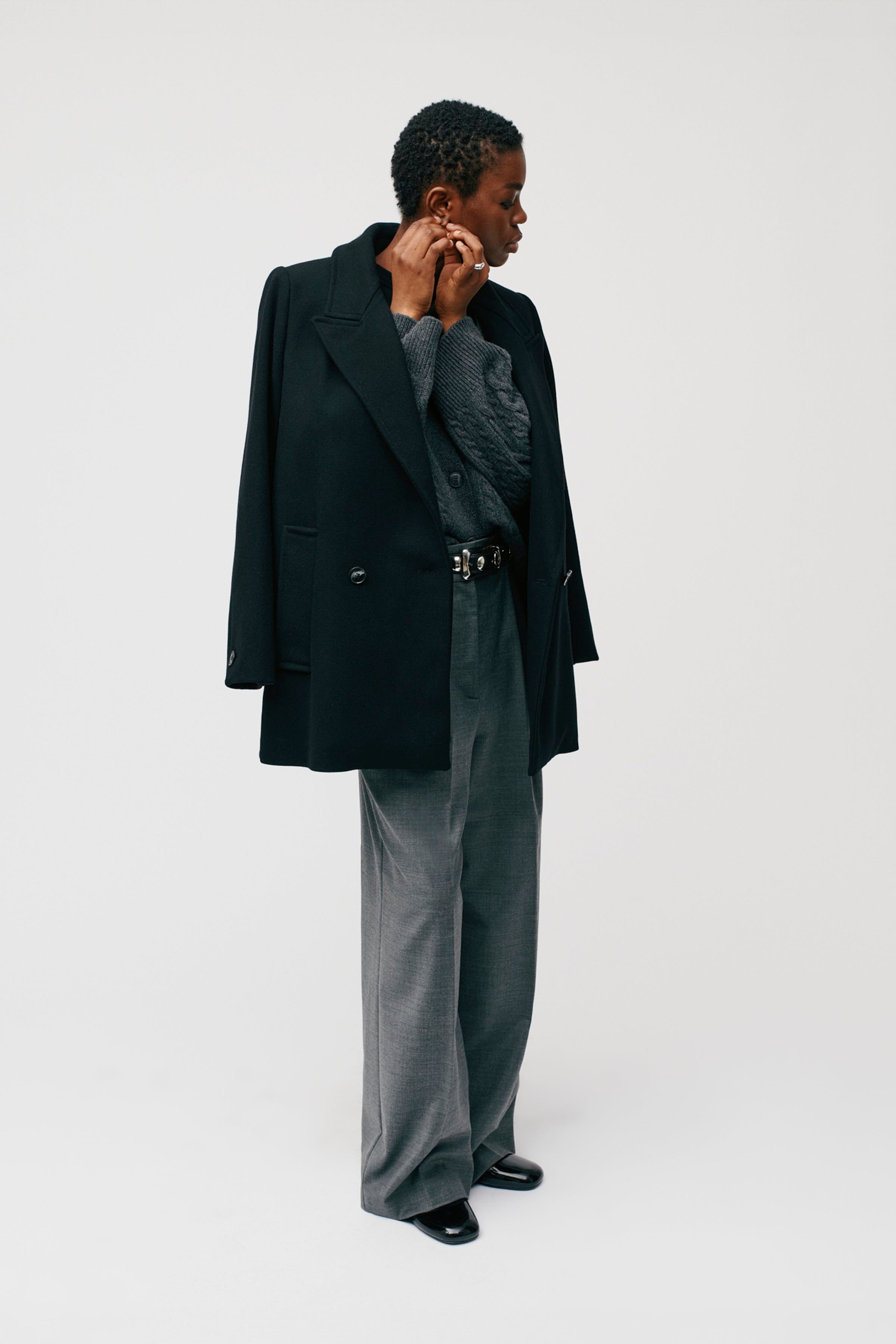 JENNA Kåpe LOOKBOOK FRONT 30600418-BK999