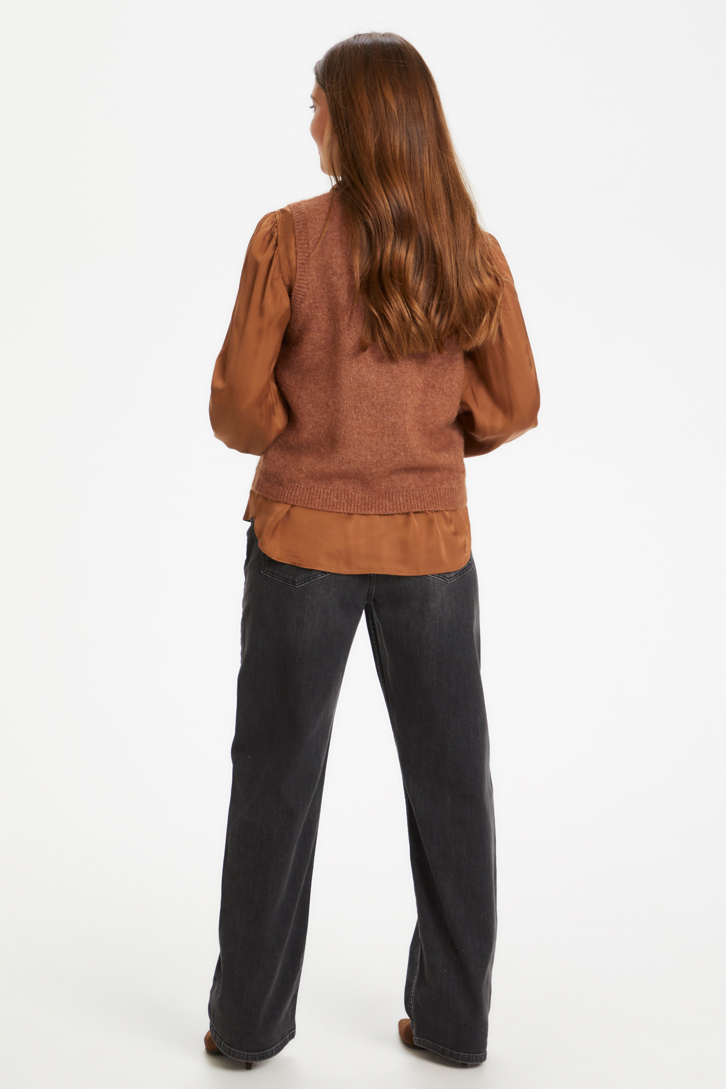 EyjaPW Stickad väst LOOKBOOK BACK 30305520-1811371