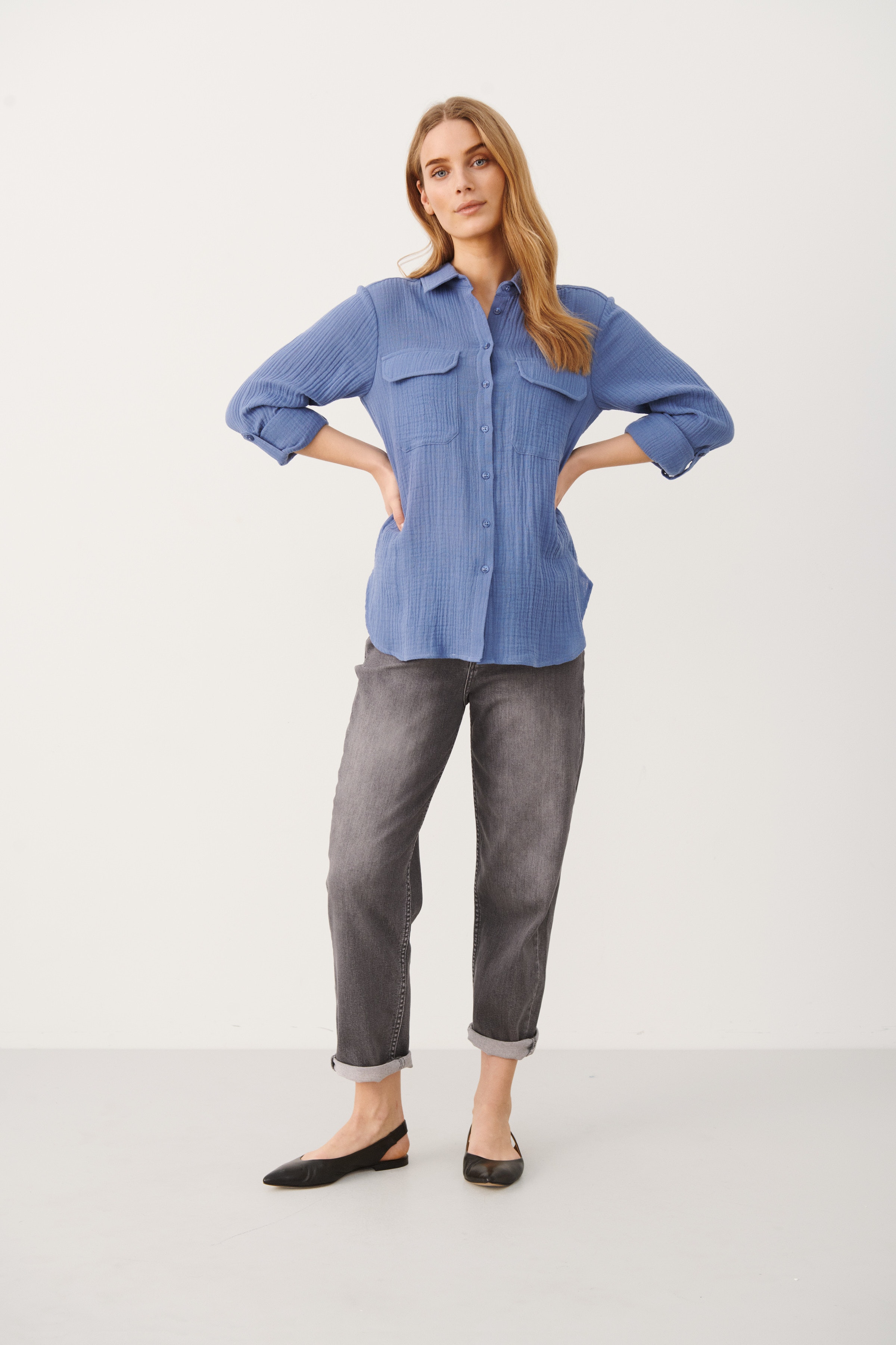 JingPW Långärmad skjorta LOOKBOOK FRONT 30306153-173923