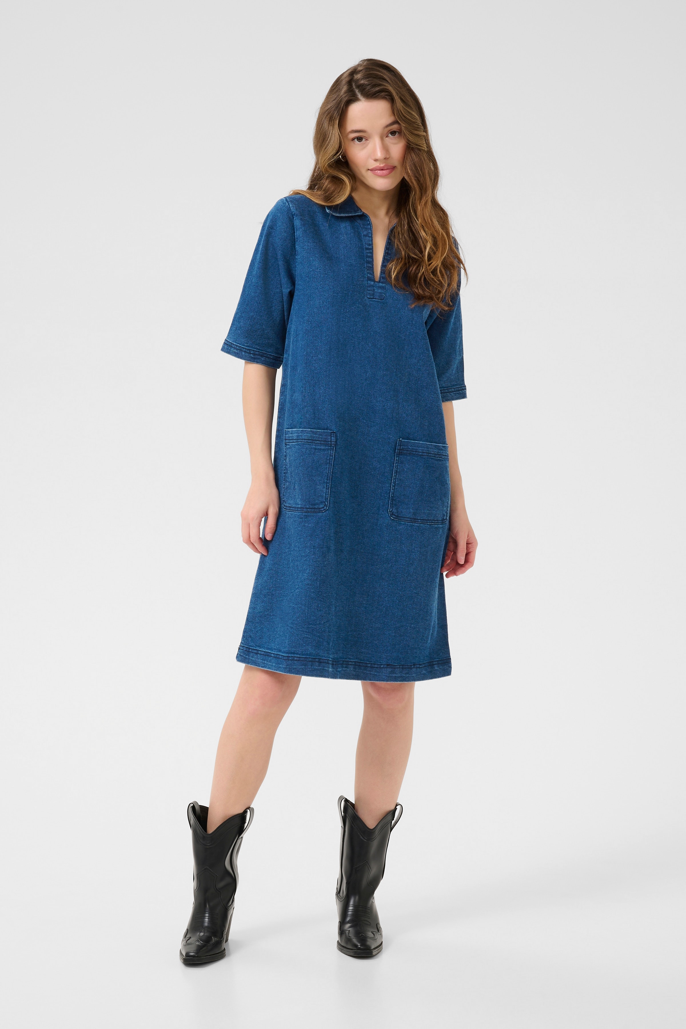 KAlauren Denim Dress LOOKBOOK FRONT 10510361-108216