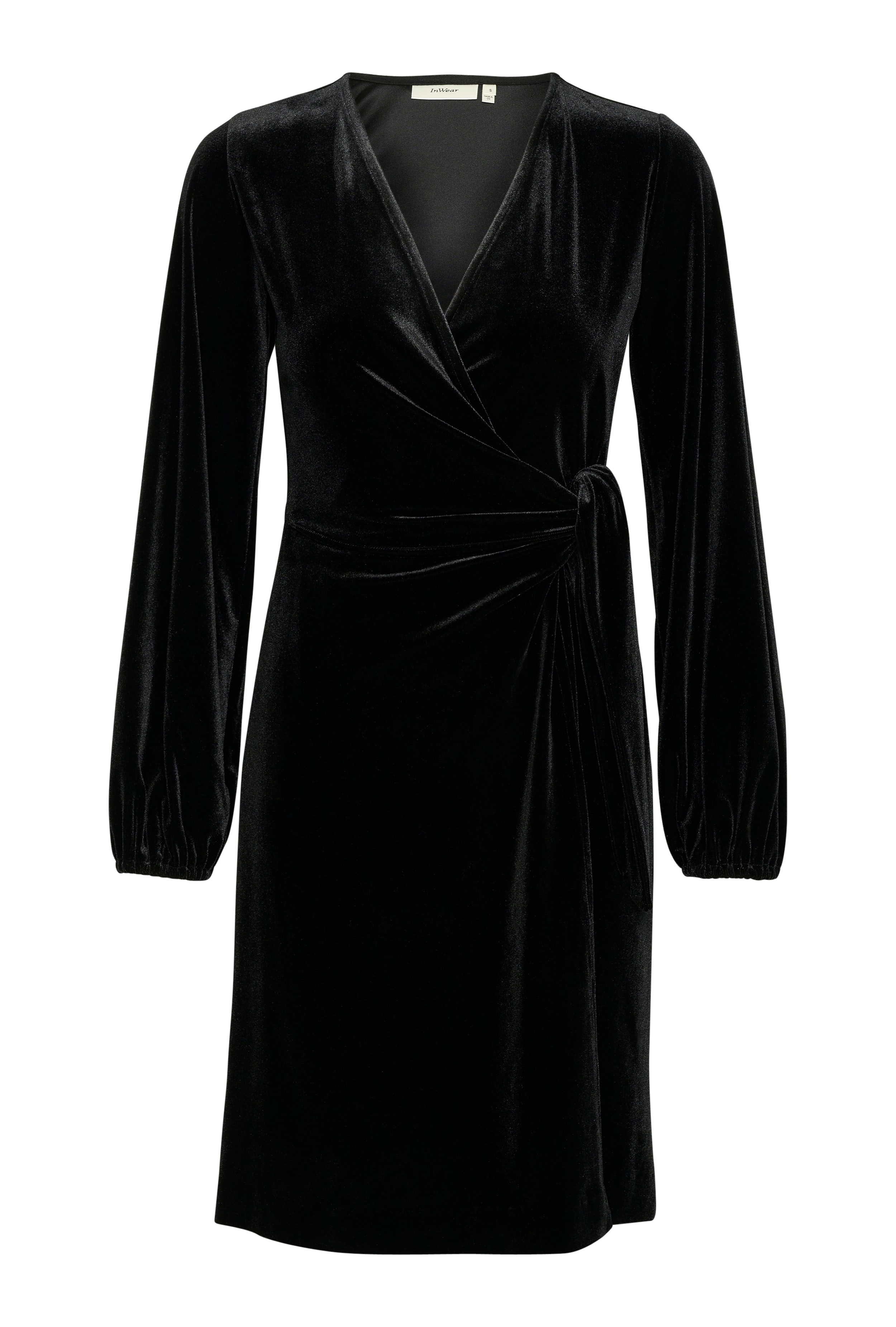 BrynnIW Goriel Velour Wrap Dress LOOKBOOK FRONT 30110083-194008