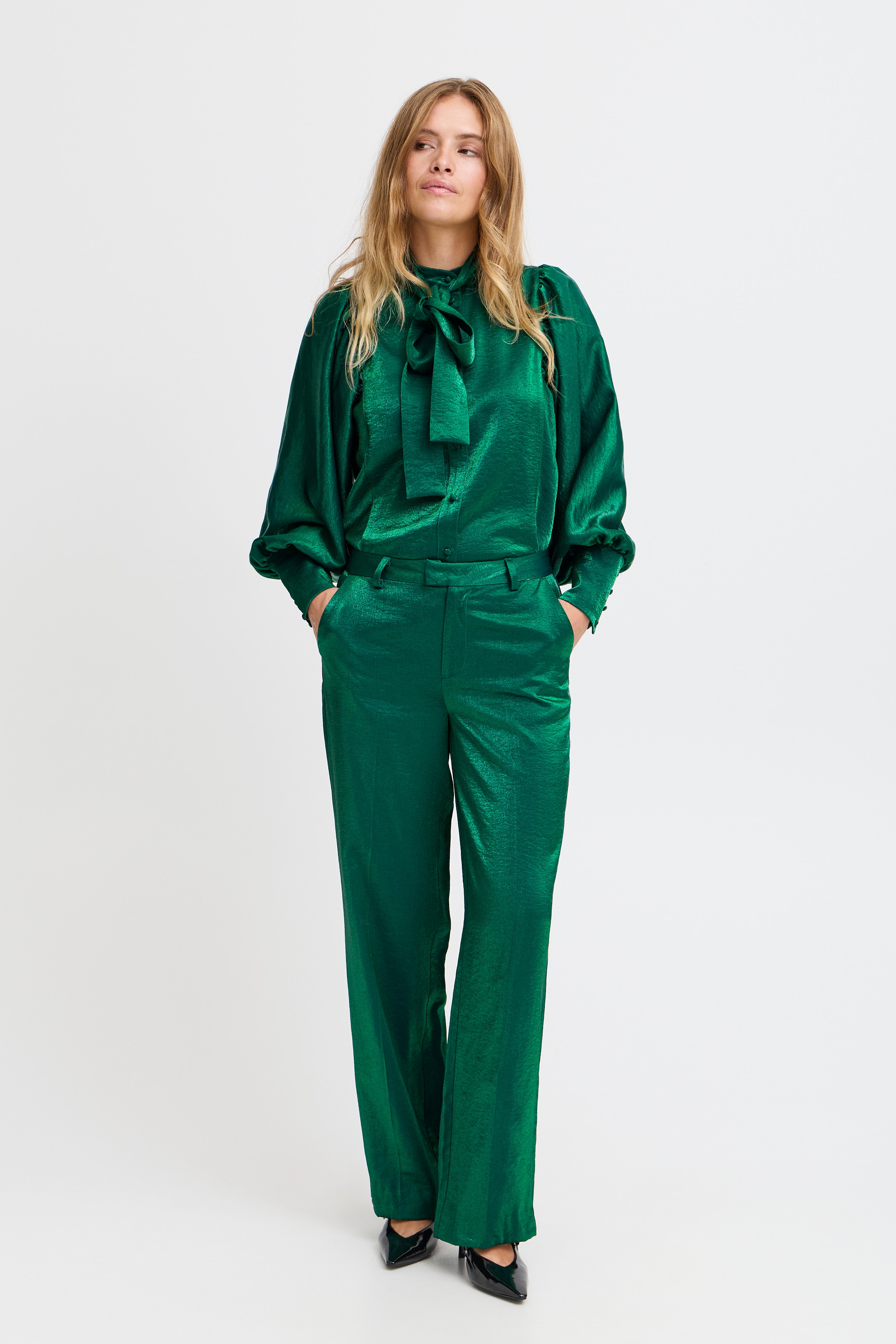 PZMAYHA High Waist Wide Leg Bukser LOOKBOOK FRONT 50208494-196026