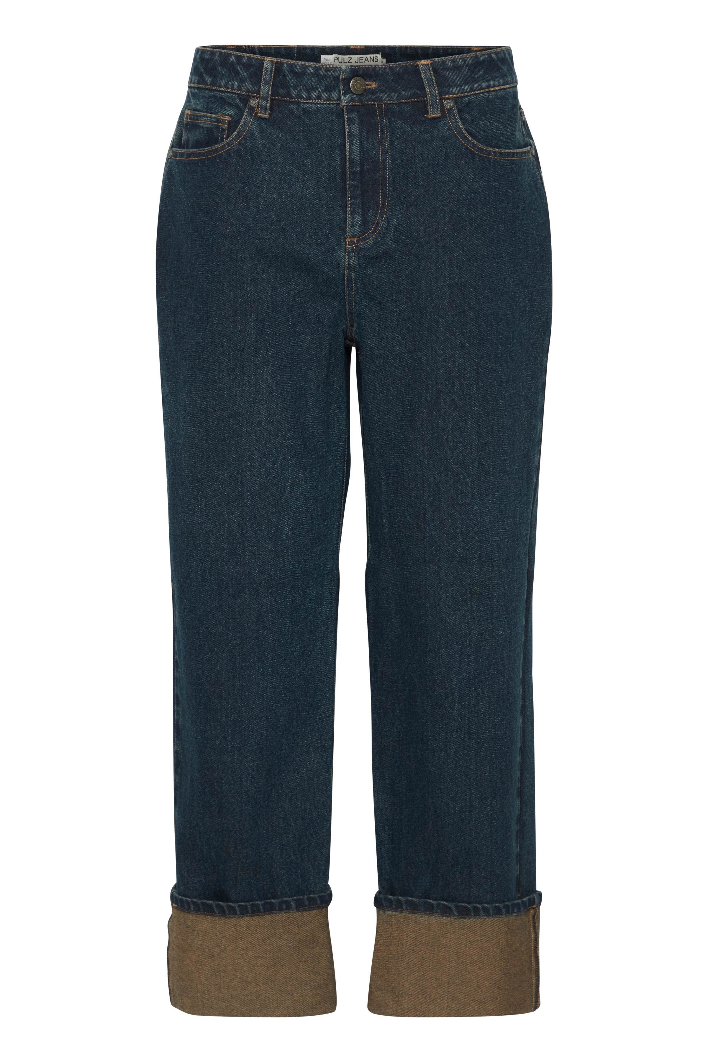 PZRINA UHW Jeans Wide Leg Turn up Leg PACK FRONT 50208585-202124