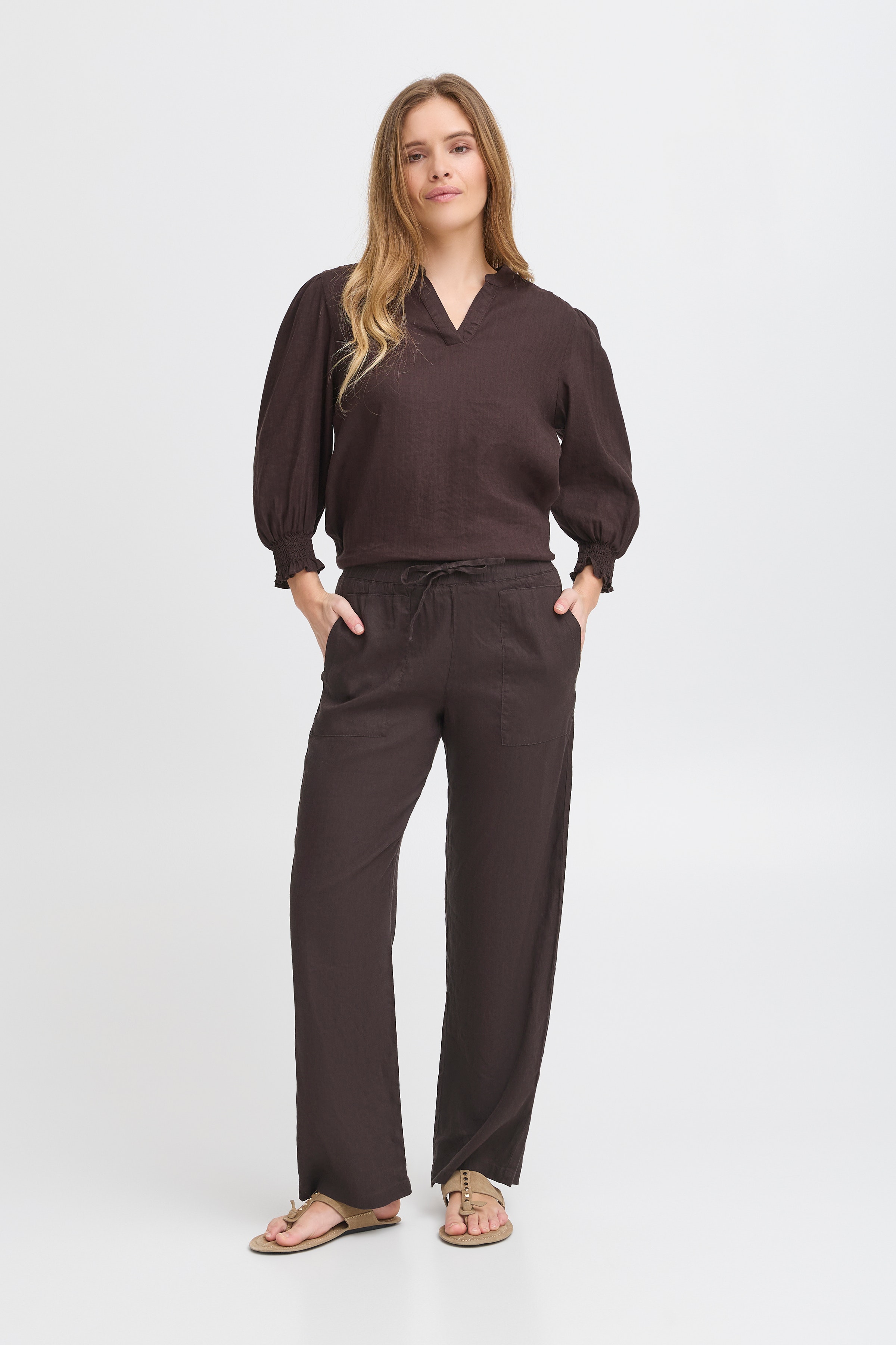 PZLUCA Full Length, Wide Leg Trousers LOOKBOOK FRONT 50208892-191103