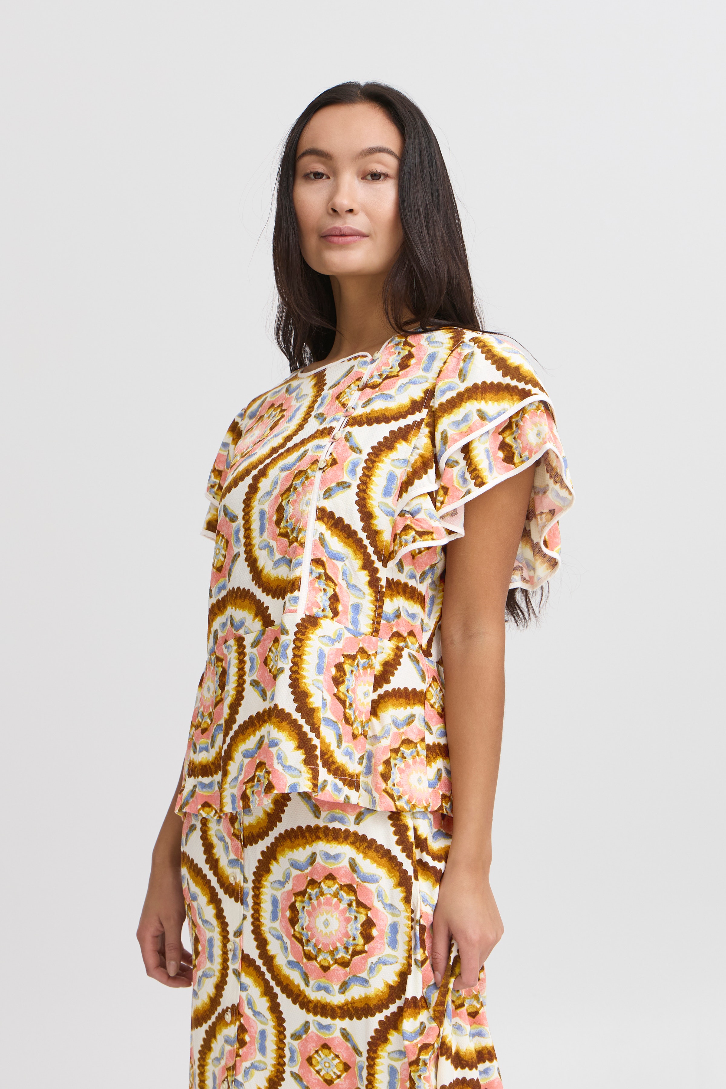 IRLILJE Kurzarm-Bluse LOOKBOOK FRONT 20122644-130905