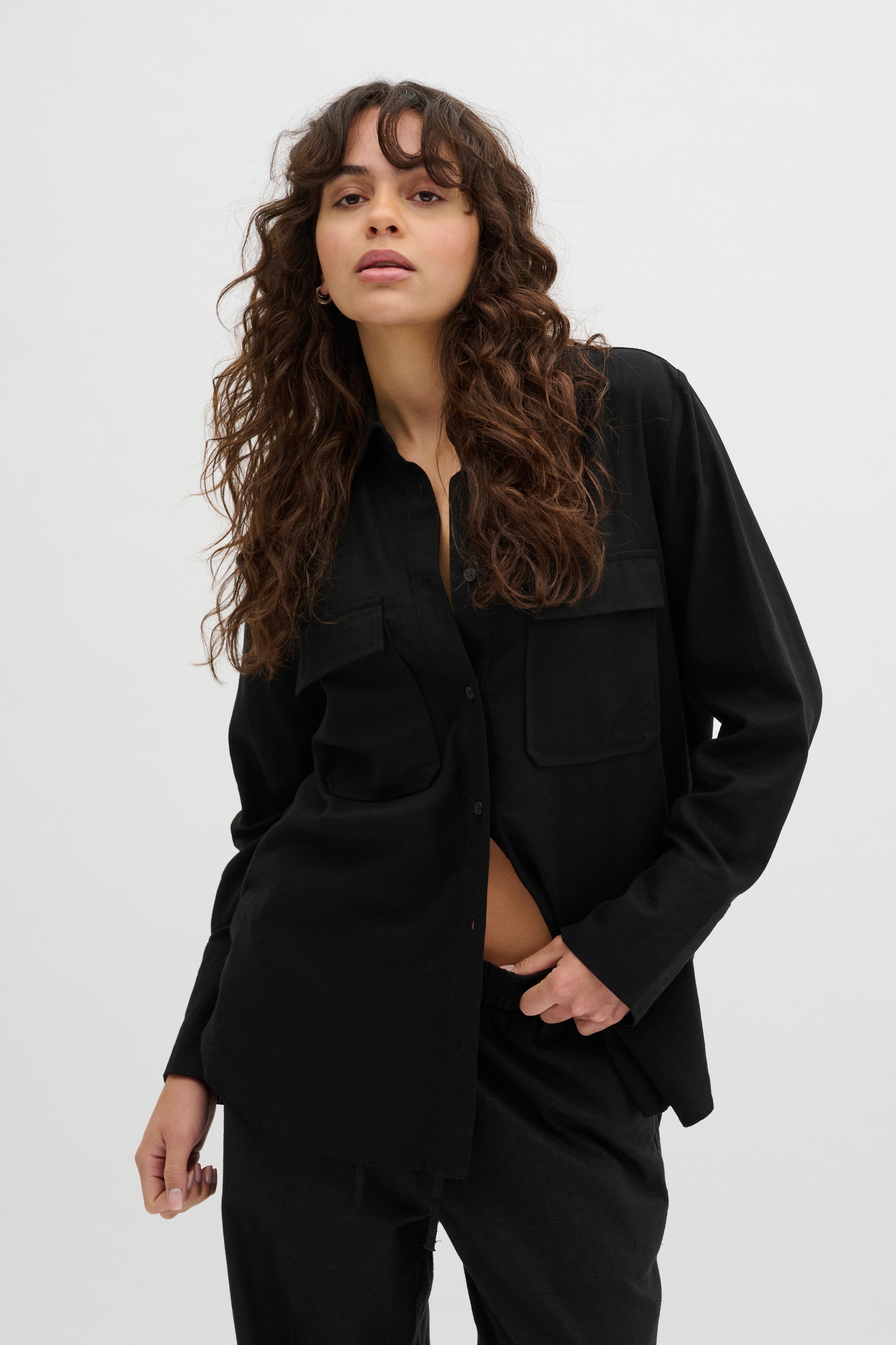 DiasMW Linneskjorta LOOKBOOK FRONT 10704703-100031