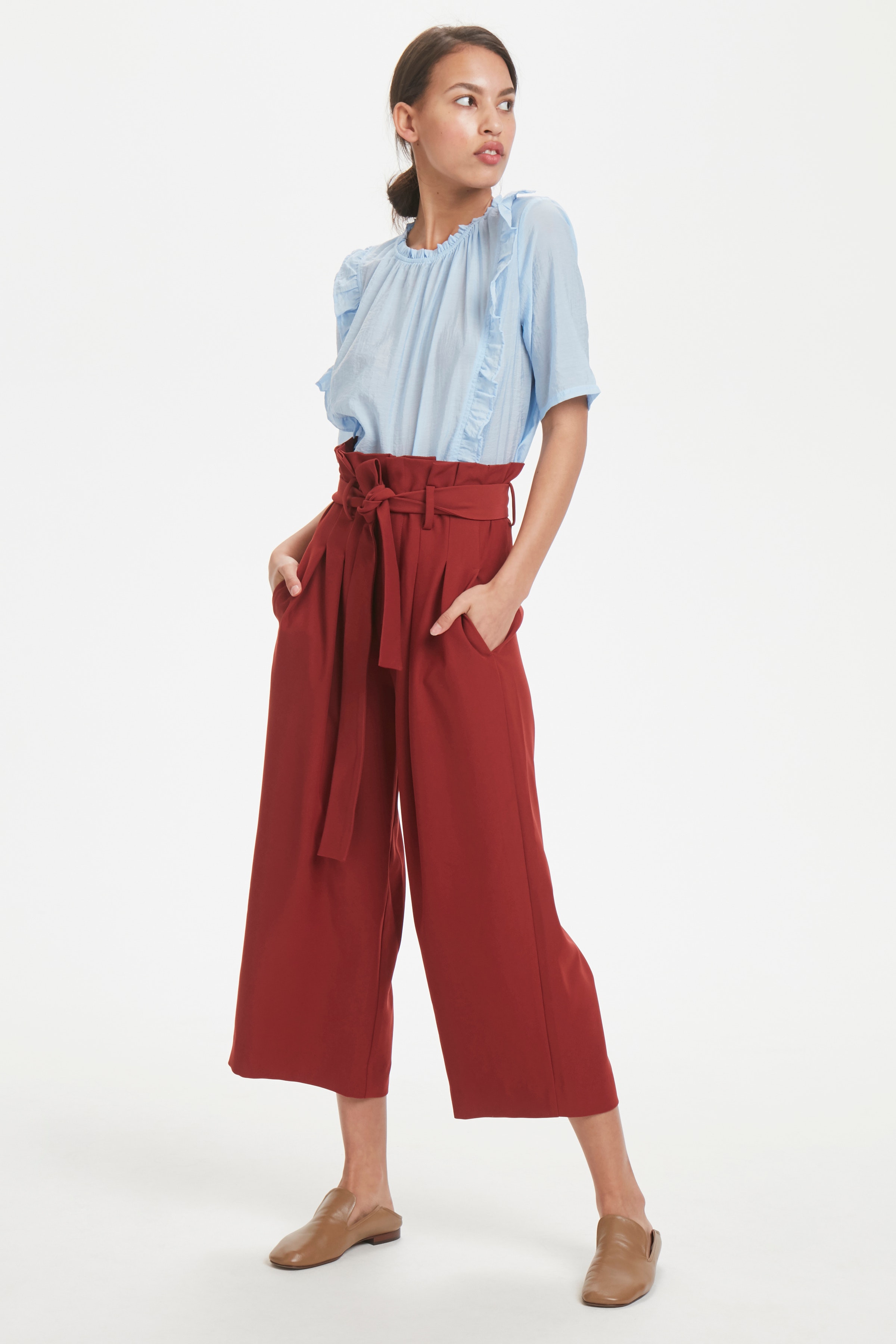 Kortärmad blus LOOKBOOK FRONT 30104552-10350