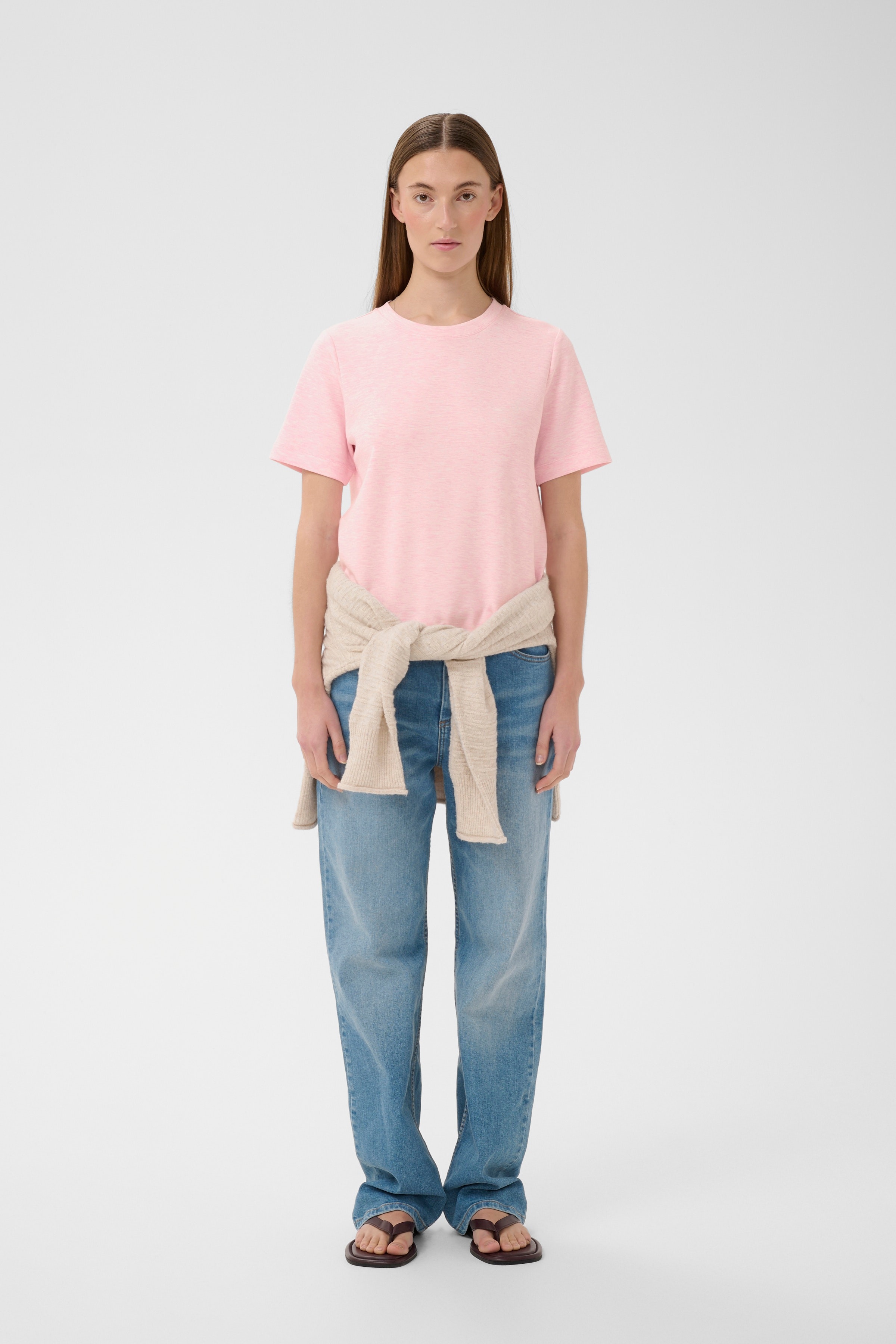 VincentIW Melange Karmen T-shirt LOOKBOOK FRONT 30107053-1419111