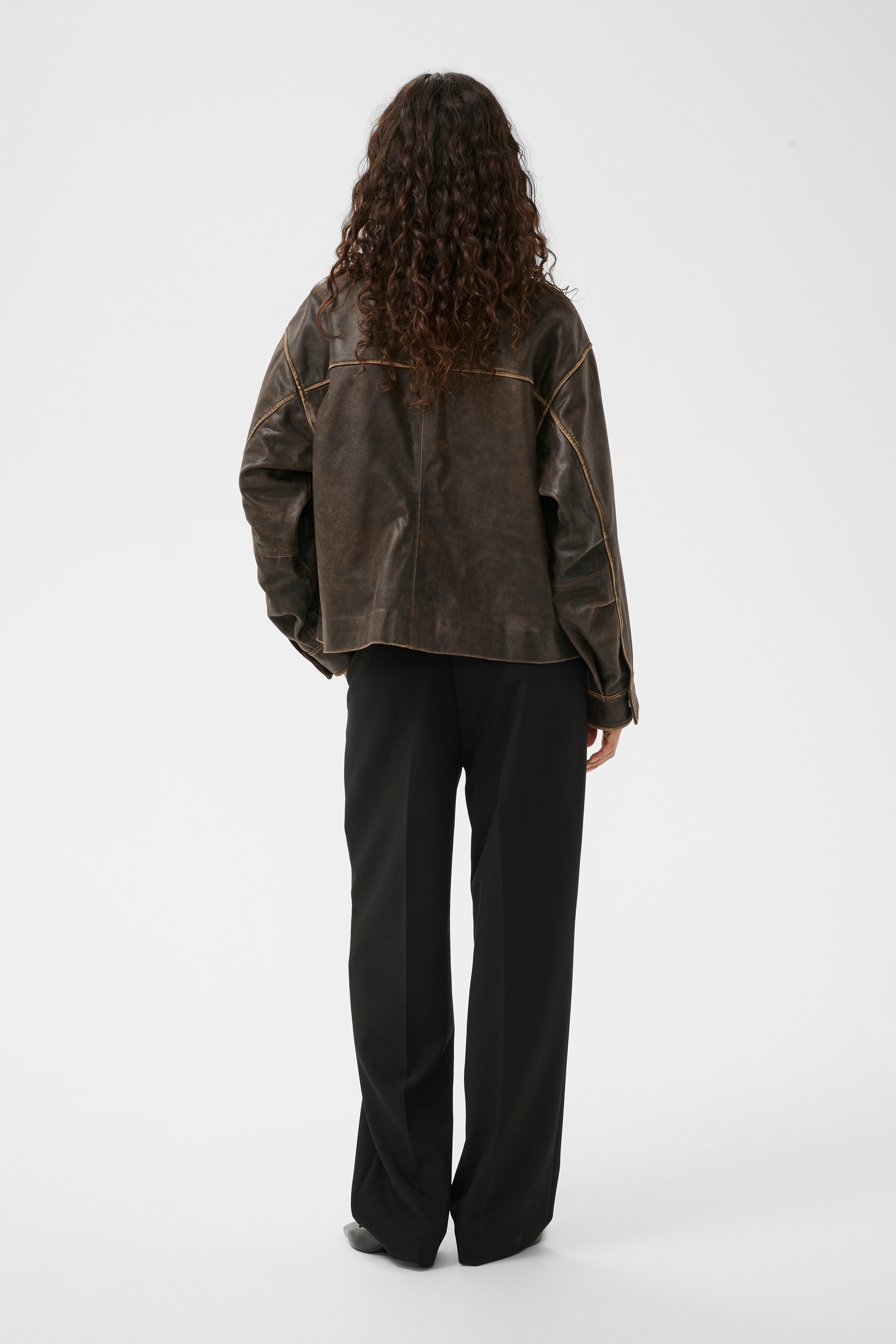 SLFiorella Leren jas LOOKBOOK BACK 30408691-191109