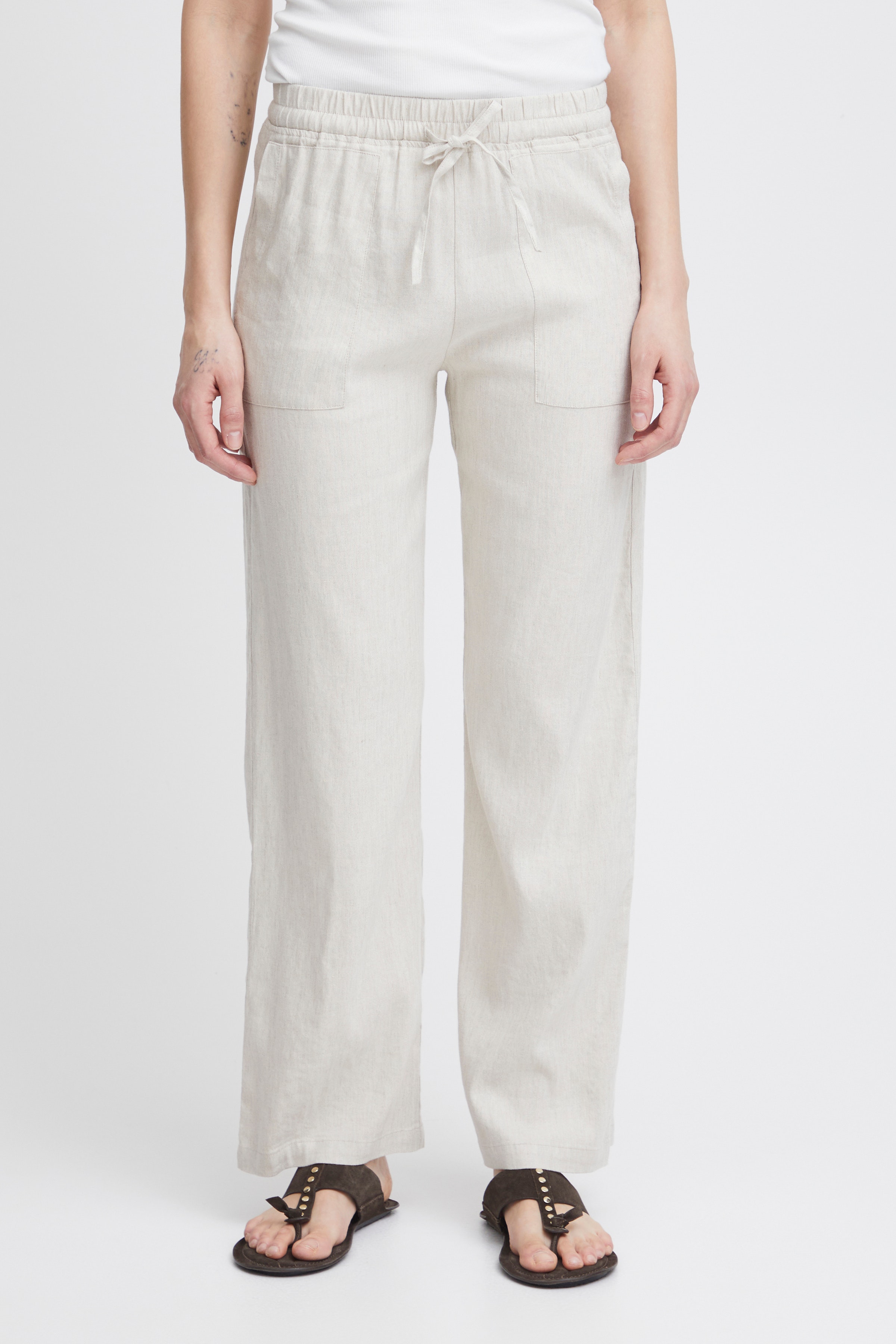 PZLUCA Full Length Wide Leg Byxor LOOKBOOK FRONT 50208020-1309071