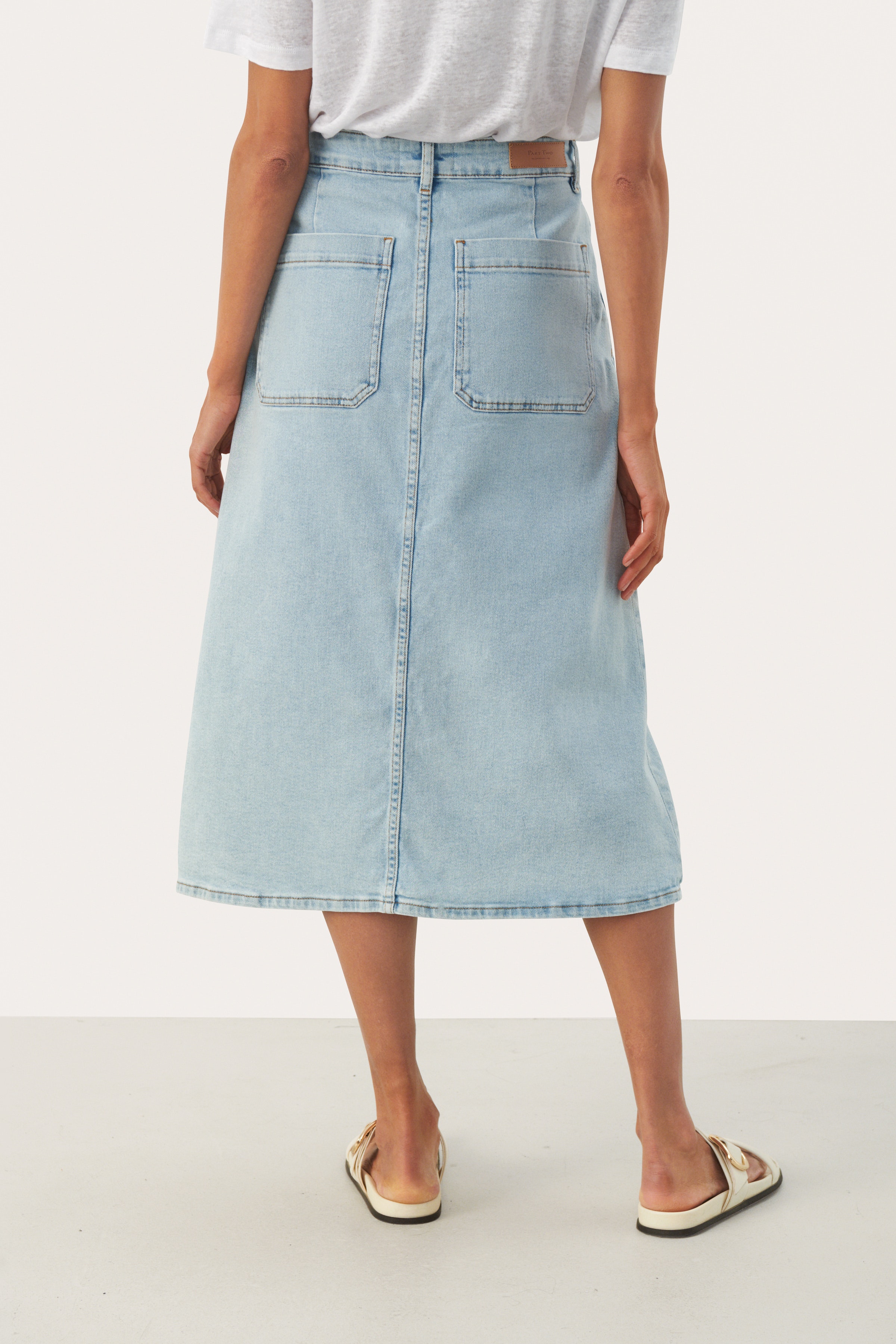 SiyaPW Long denim skirt LOOKBOOK FRONT 30308573-300146