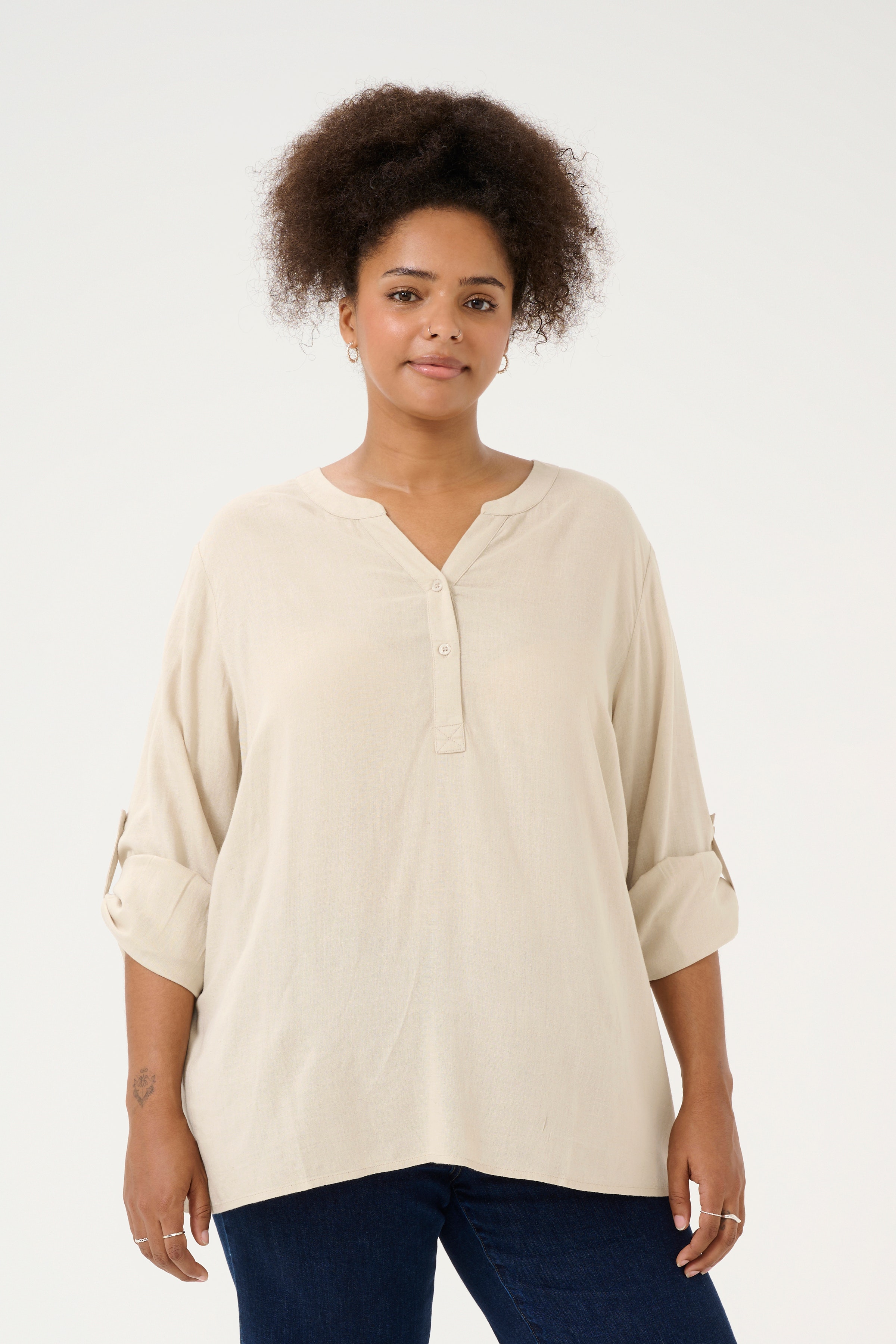 KCmille Linen blouse LOOKBOOK FRONT 10582215-151305