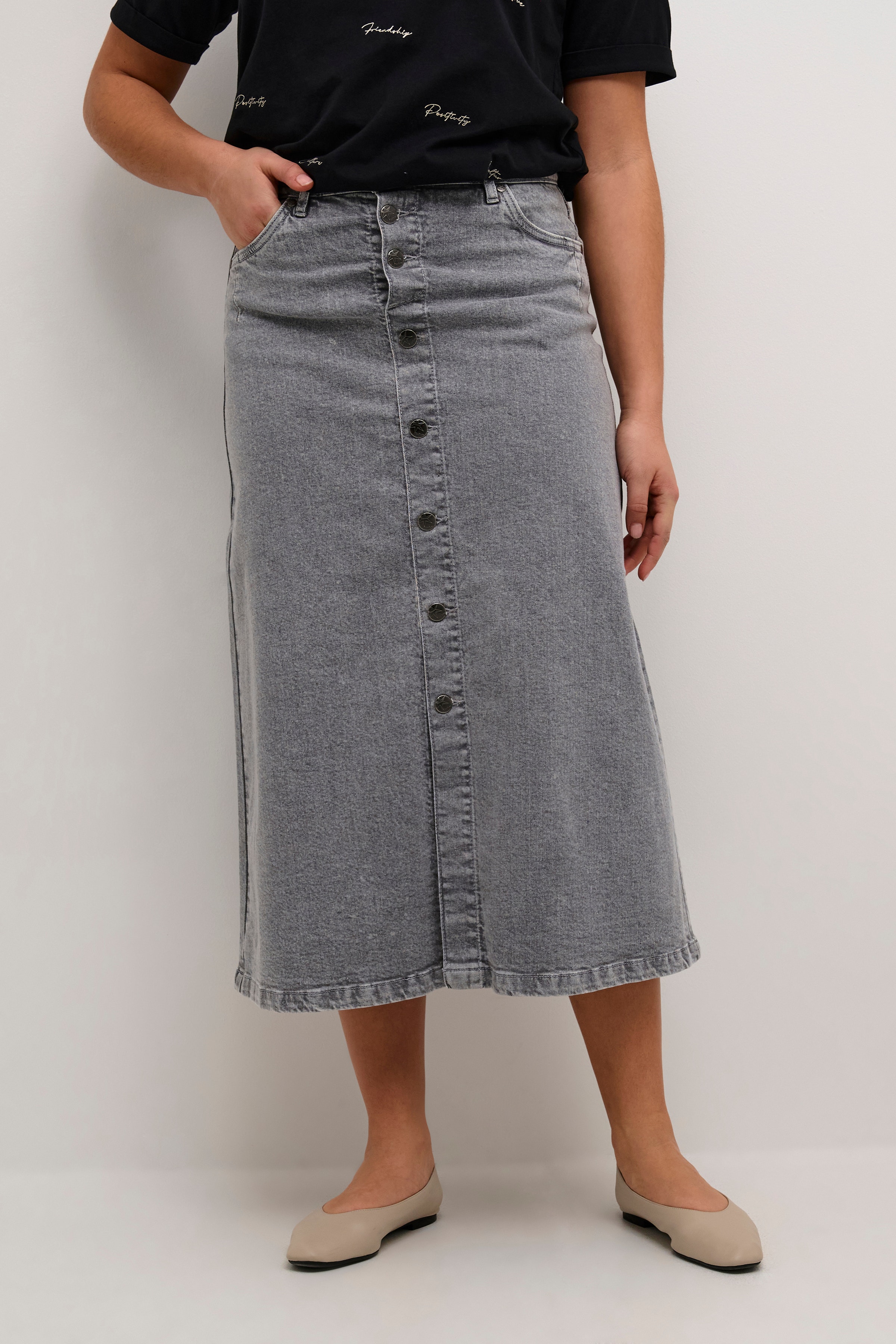 CUami Denim Skirt LOOKBOOK FRONT 50110270-106432