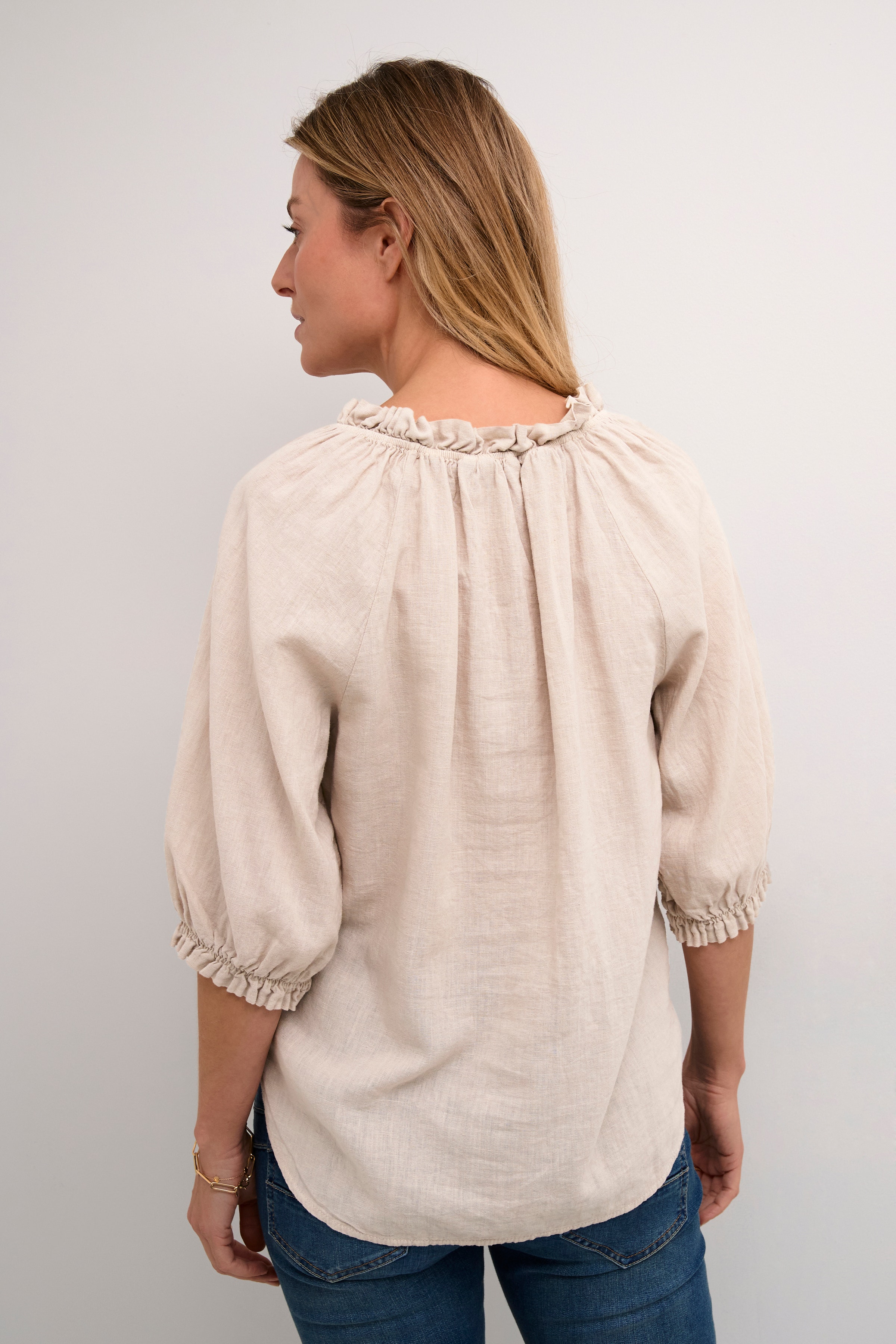 CRKiyo blouse en lin LOOKBOOK BACK 10613122-151305