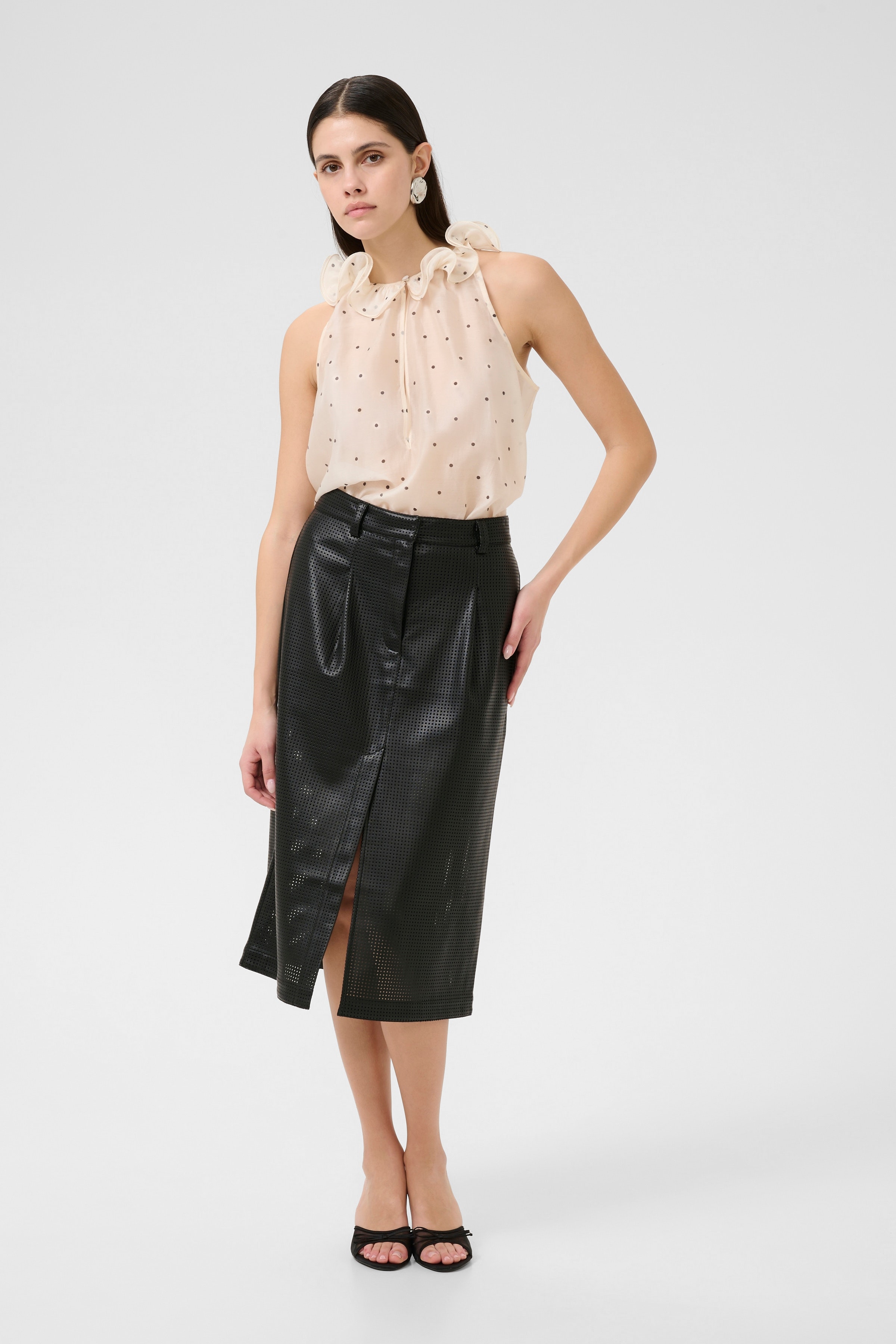 KBCeleste Skjørt LOOKBOOK FRONT 10105725-194008