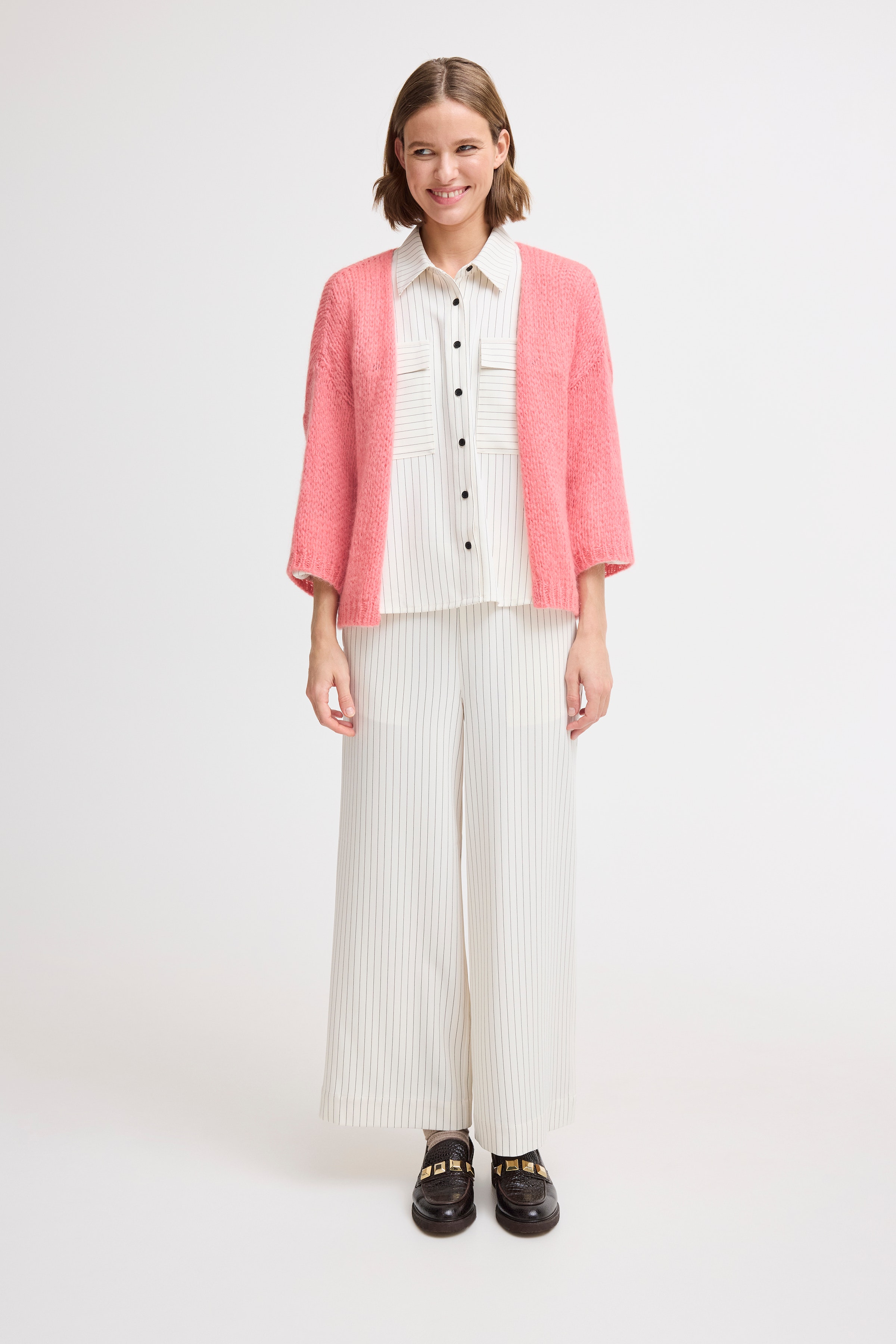 BYNONAX Strikket cardigan LOOKBOOK FRONT 20816622-1719271