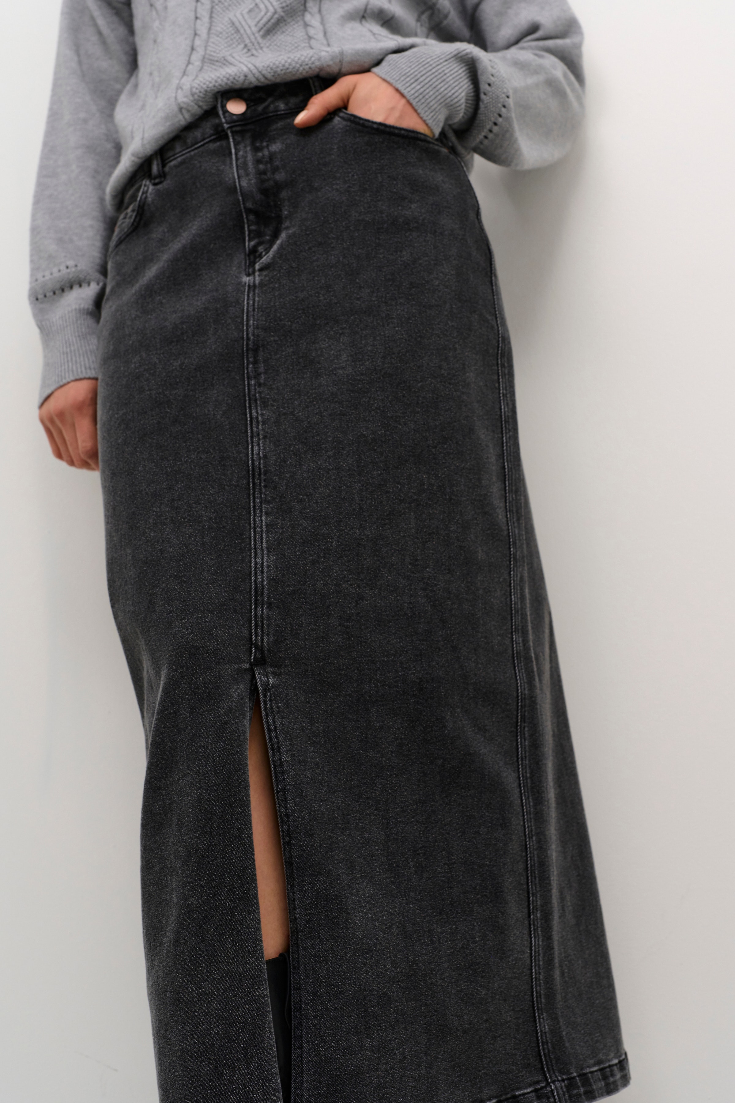 CREbba Denim skirt LOOKBOOK DETAIL 10612261-105225