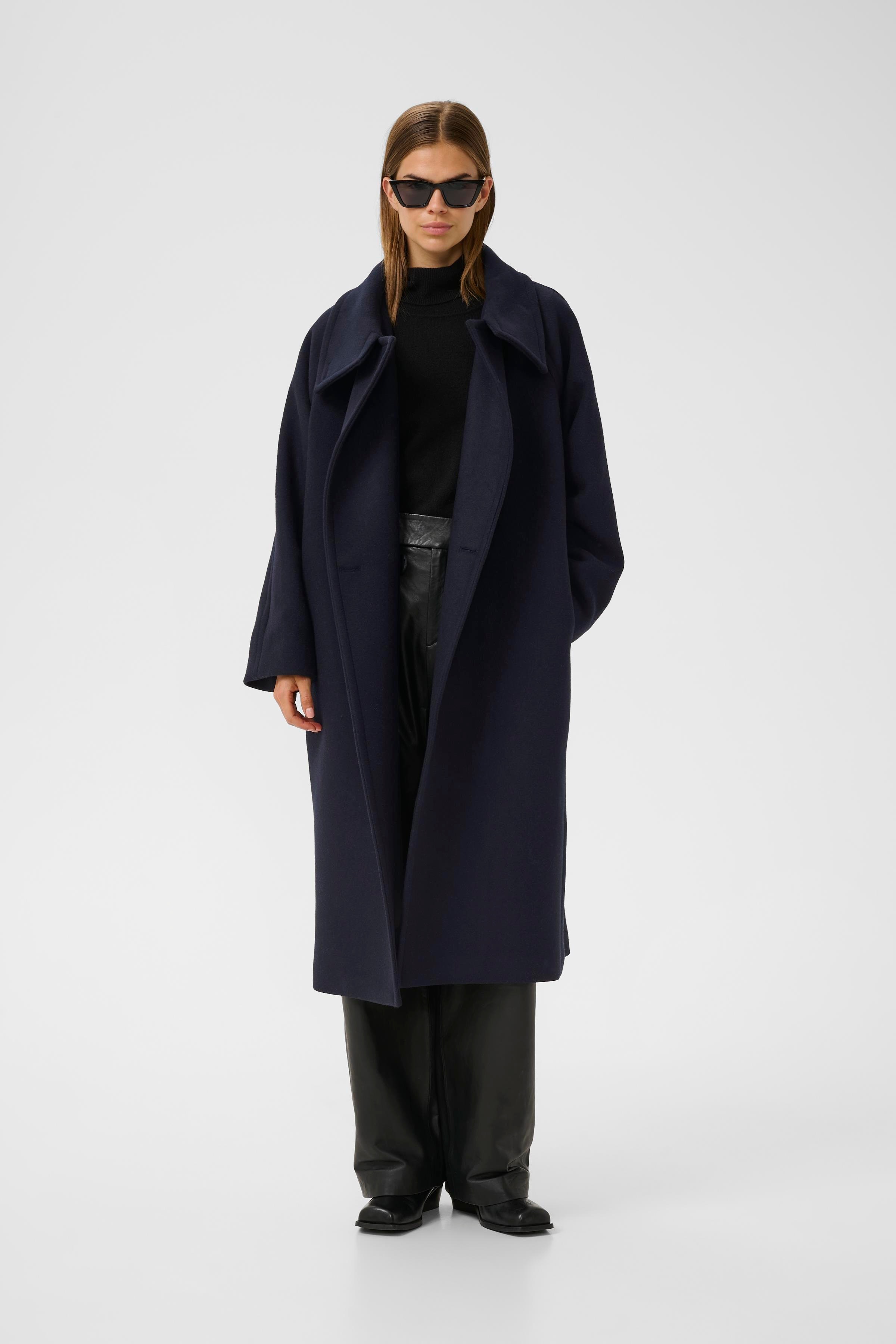 ThoraIW Collar Frakke LOOKBOOK FRONT 30111083-300005
