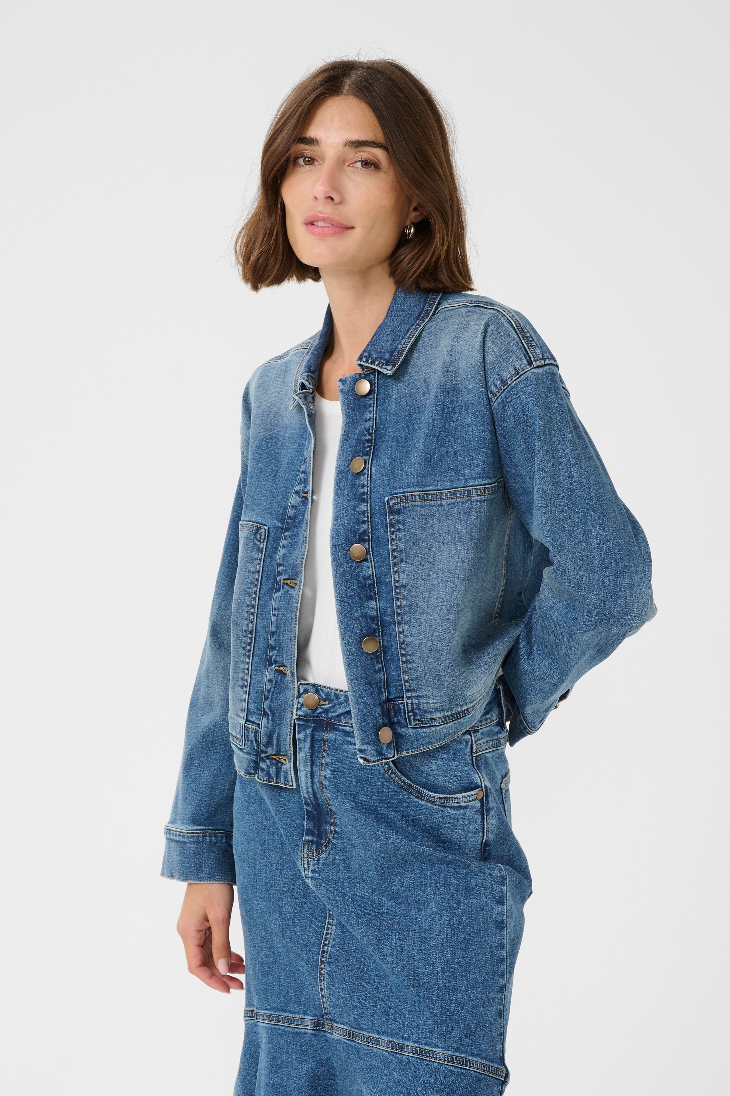 CUcyrine Denimjakke LOOKBOOK FRONT 50111971-107026