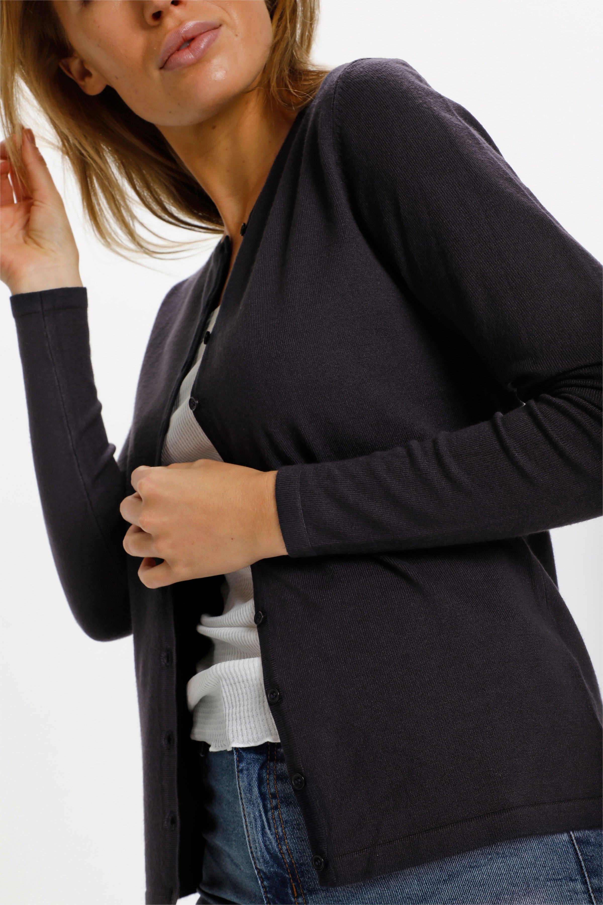 MilaSZ R-Neck Cardigan LOOKBOOK DETAIL 30500005-9069