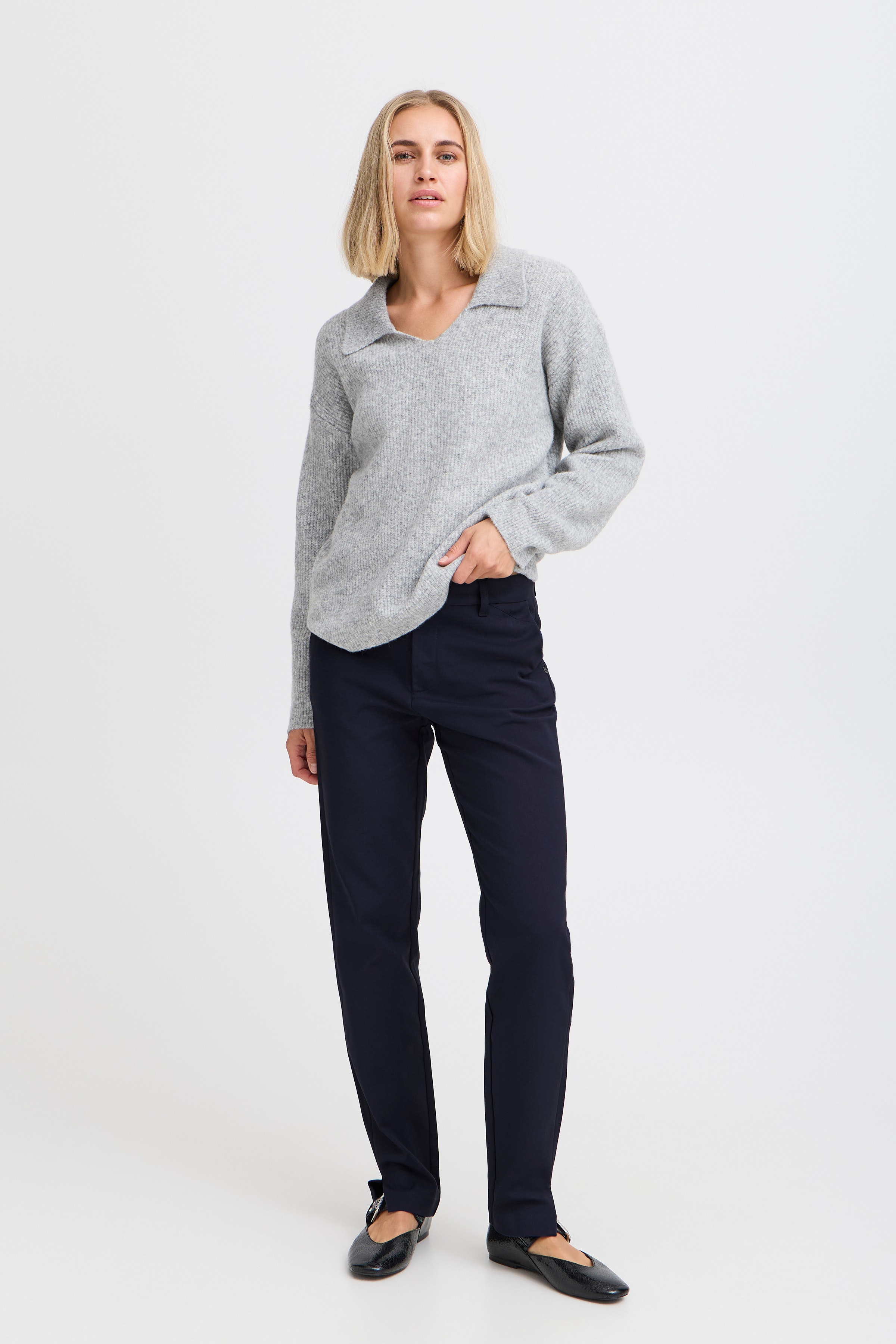 PZBINDY High Waist Long Skinny Leg Bukser LOOKBOOK FRONT 50206472-194020